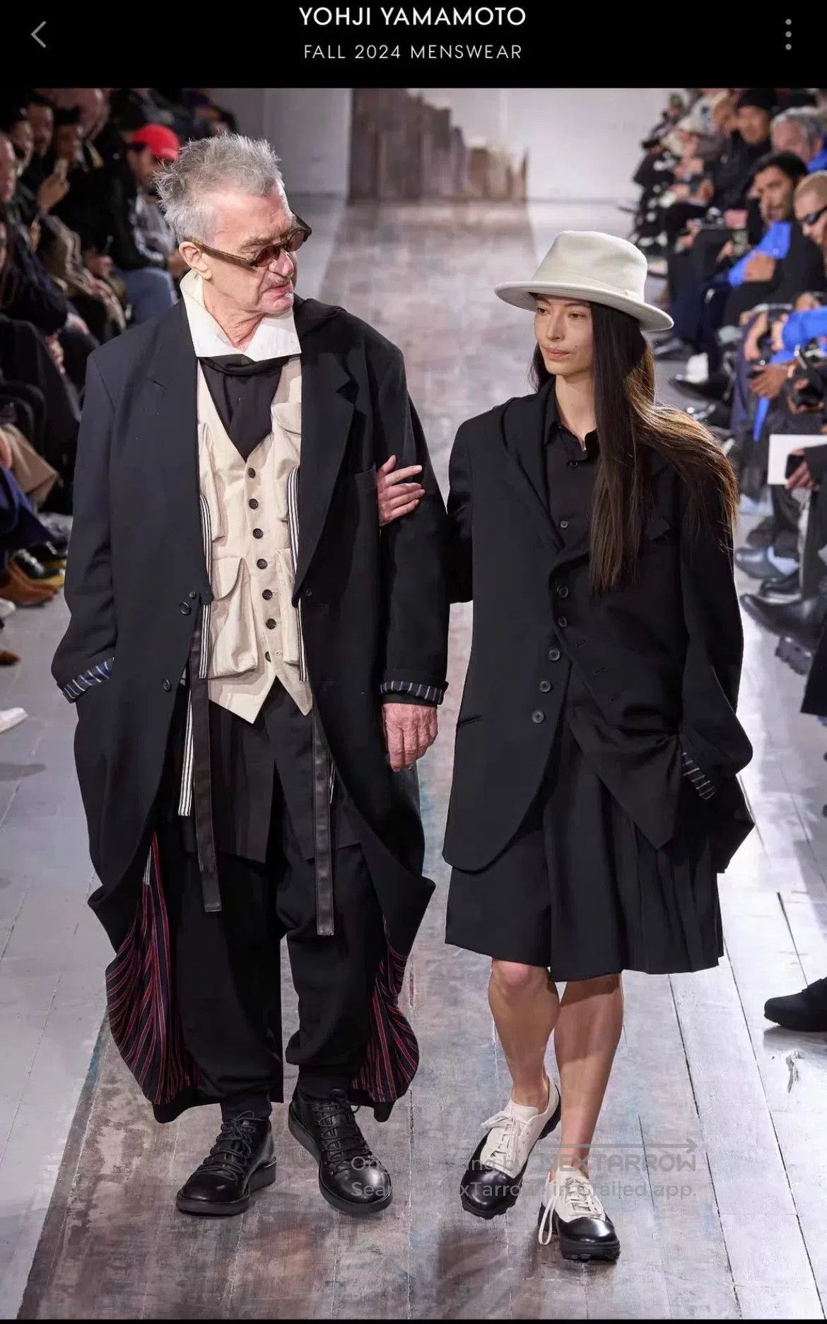 Yohji Yamamoto Yohji Yamamoto Black Striped Coat. Size US XL / EU 56 / 4 - 9 Thumbnail