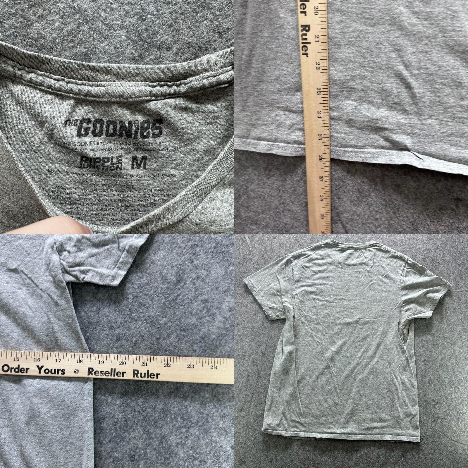 Vintage Goonies Graphic Ripple Shirt Mens M Gray Crewneck Cotton Tagless Astoria OR Shirt Size US M / EU 48-50 / 2 - 9 Thumbnail