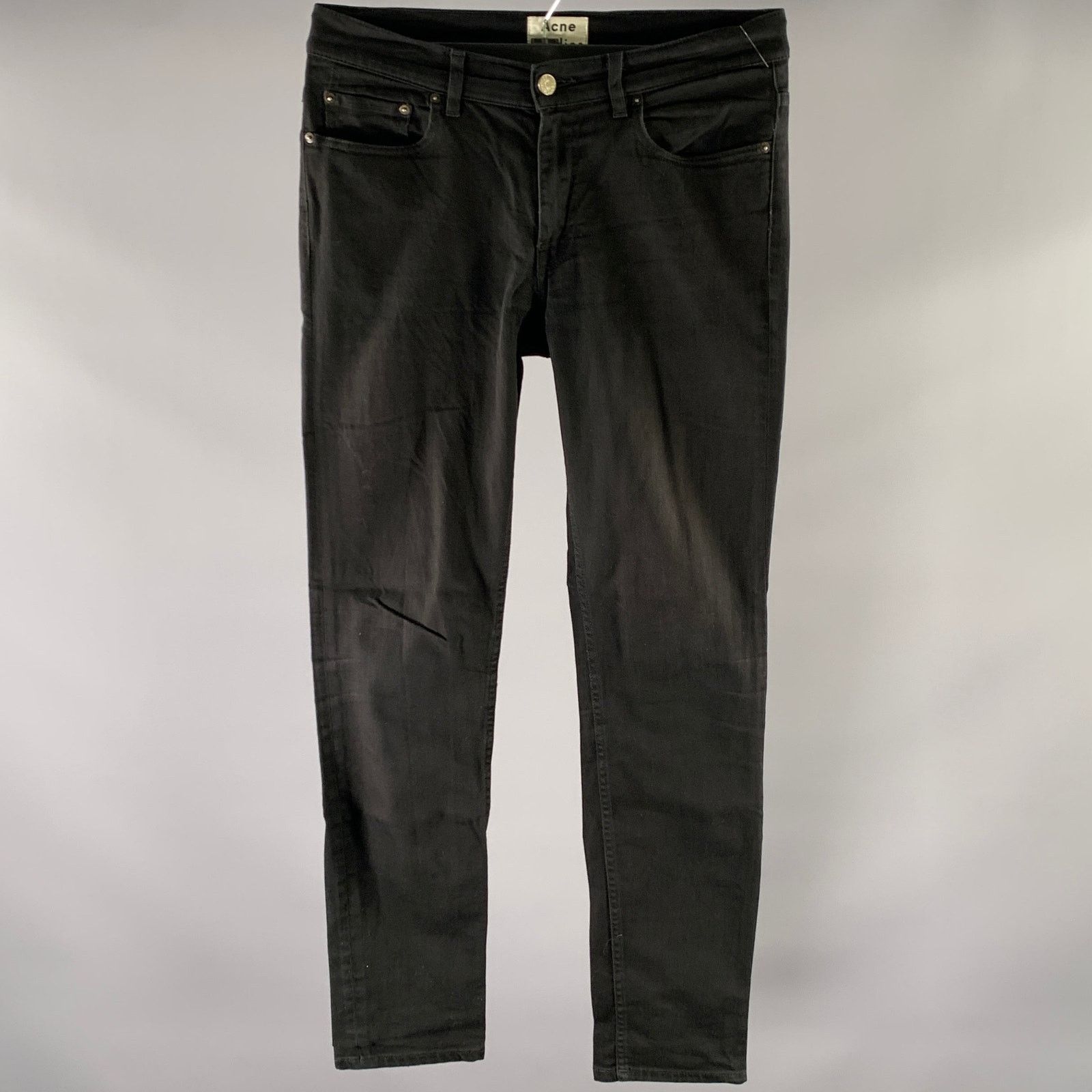 Acne Studios ACNE STUDIOS Size 31 Black Cotton Blend Skinny Jeans Size US 31 - 1 Thumbnail
