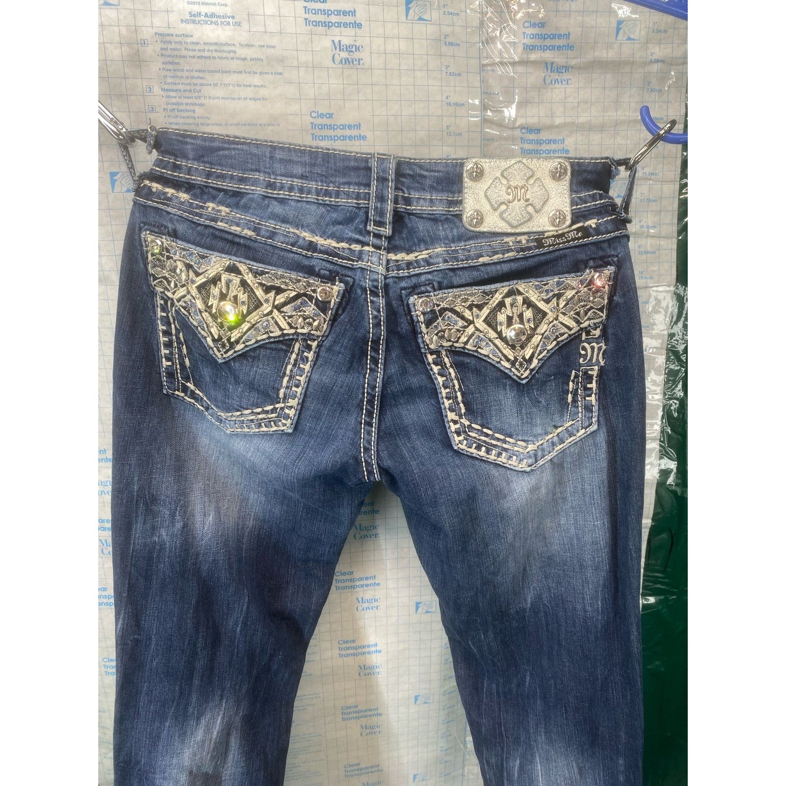 Miss Me MISS ME Size 27 Denim Mid-Rise Ankle Skinny Y2K Distressed Size 27" / US 4 / IT 40 - 4 Thumbnail
