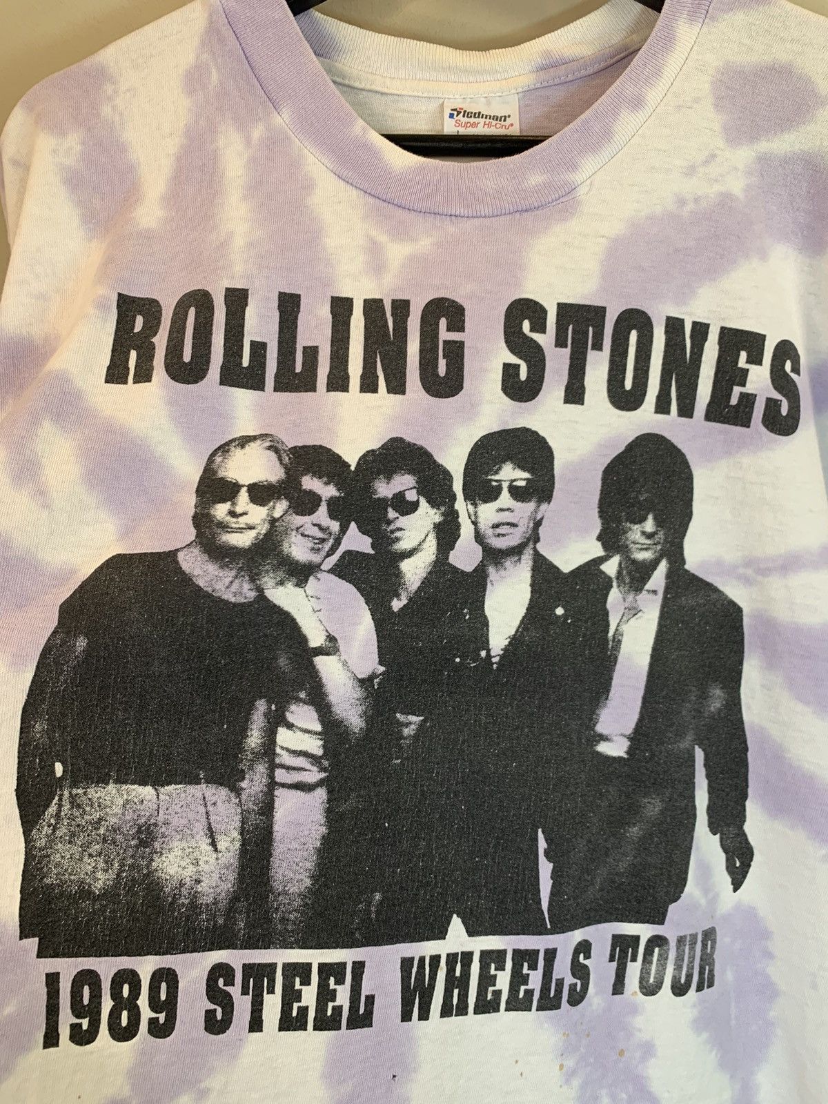 RARE* Vintage 80's Rolling Stones Steel Wheels Tour T-Shirt - www
