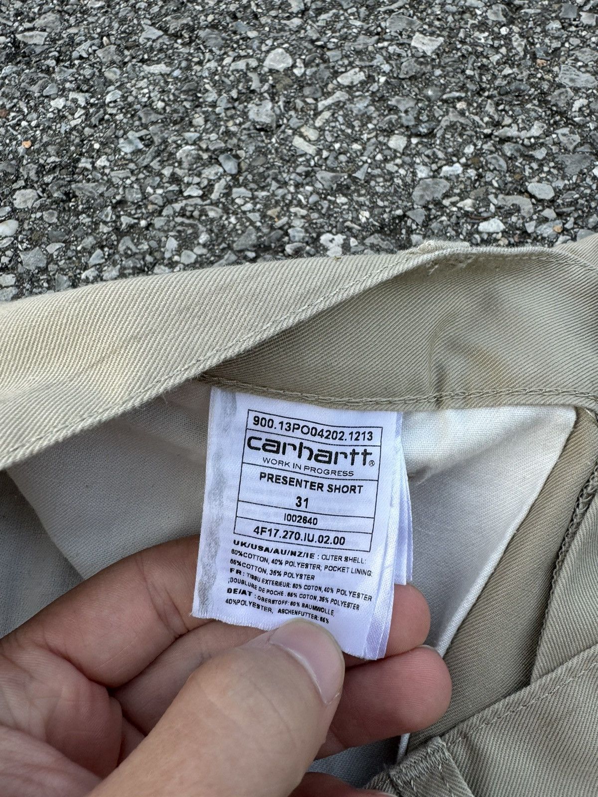 Carhartt × Vintage Carhartt shorts jorts beige vintage logo rap skate y2k Size US 31 - 7 Thumbnail