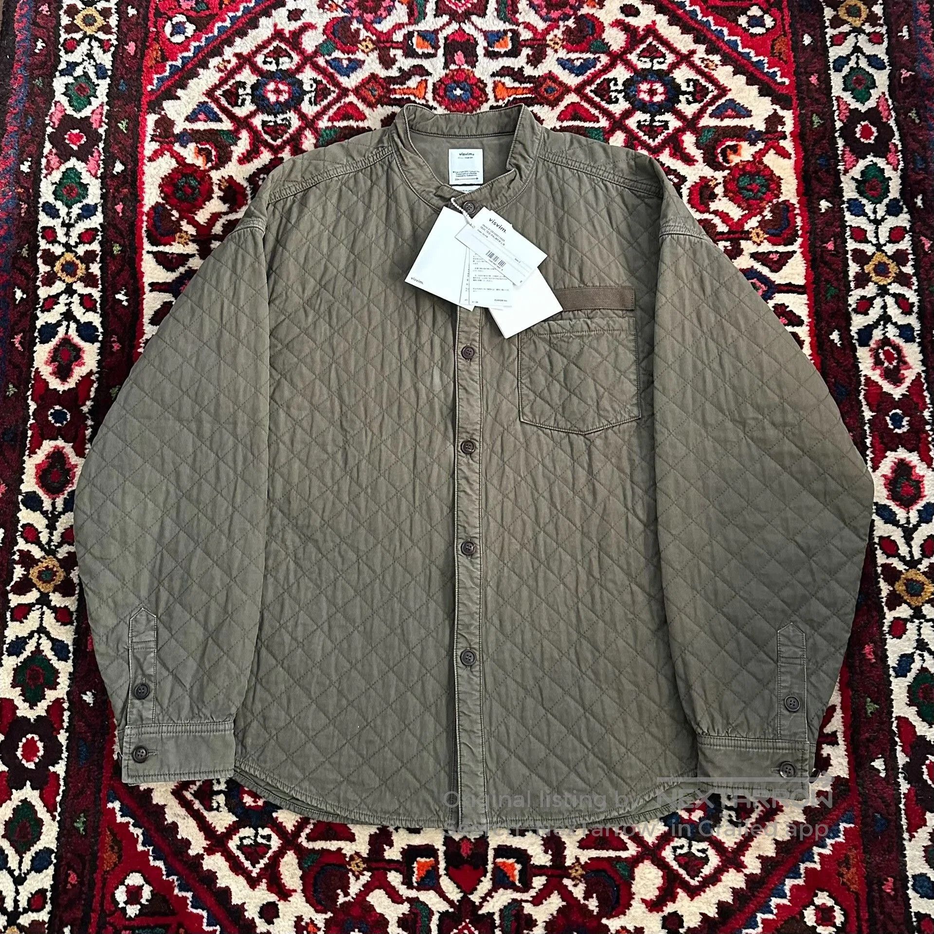 Visvim visvim quilted palmer long sleeve shirt. Size US XXL / EU 58 / 5 - 2 Thumbnail