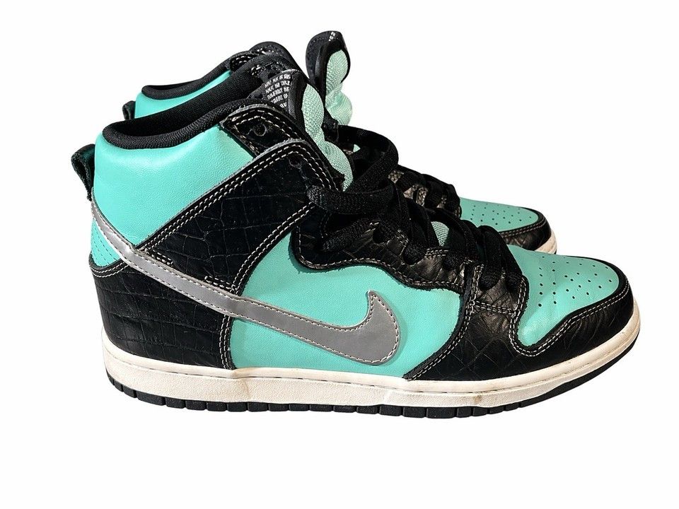 Nike SB Nike SB Dunk High Tiffany Croc Black Aqua 653599-400 SZ 9.5 Size US 9.5 / EU 42-43 - 5 Thumbnail