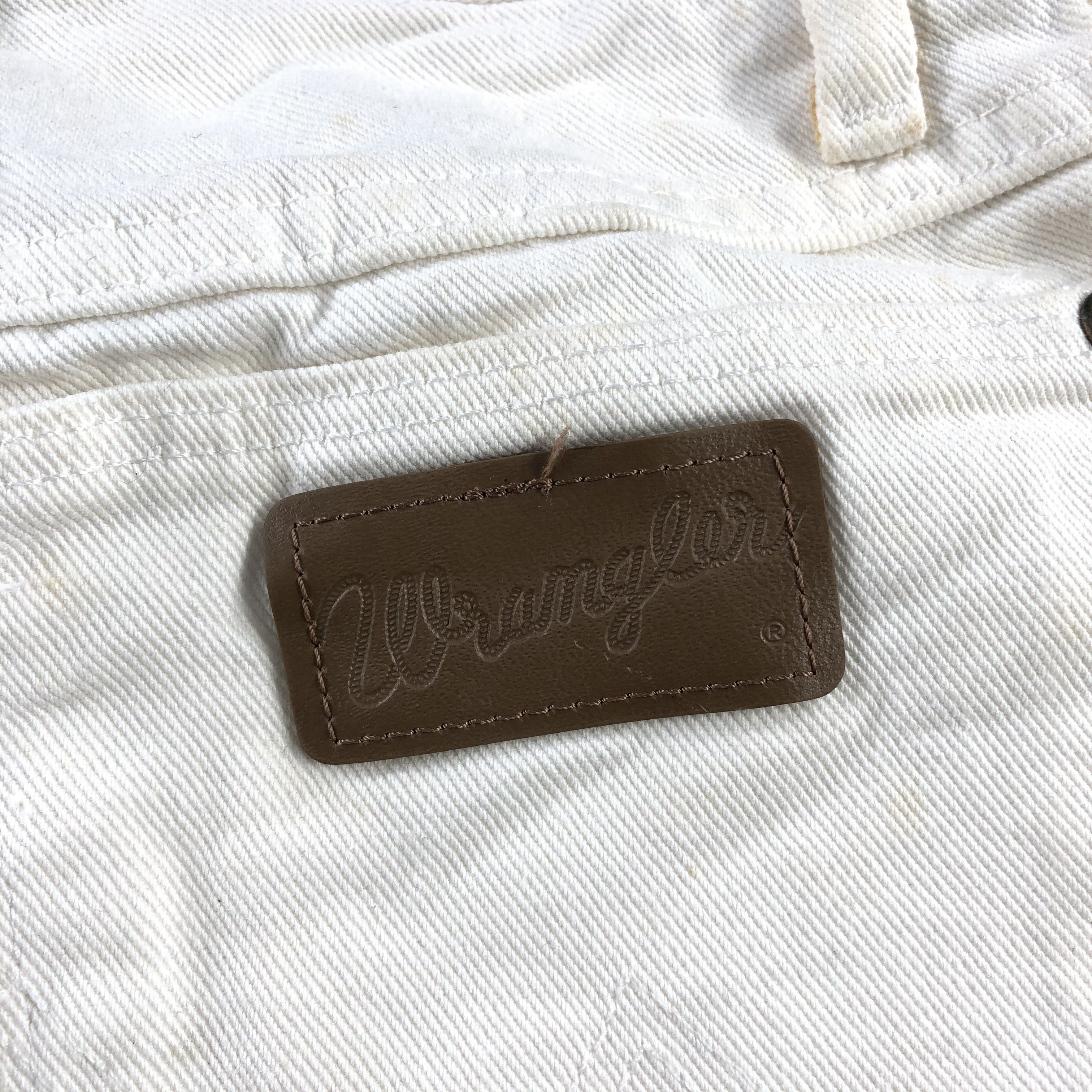 Vintage Vintage Wrangler Jeans Dirty White High Waist Denim KJ1072 Size 24" / US 00 / IT 34 - 5 Thumbnail