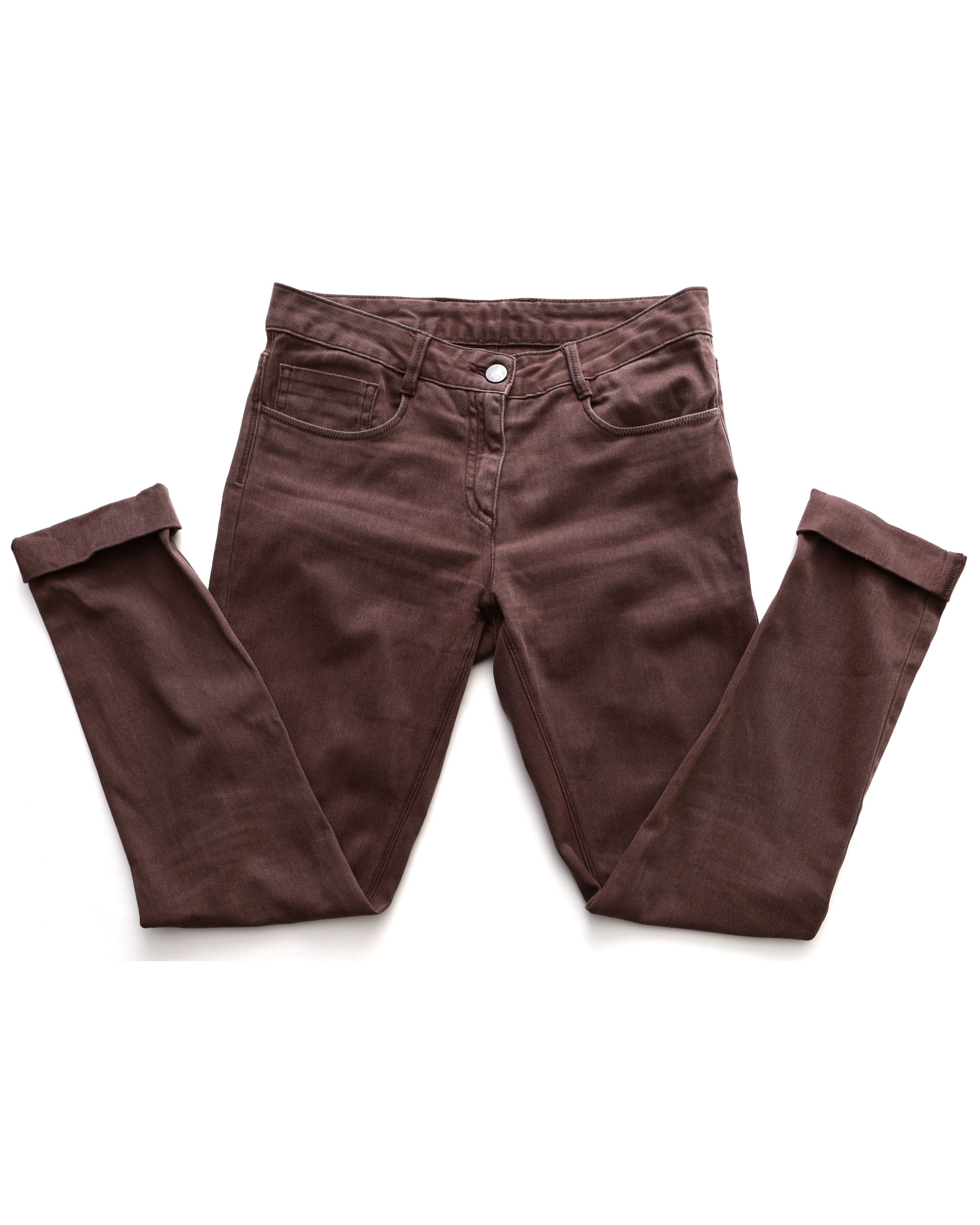 Maison Margiela MM6 Maison Margiela Denim Brown Womens Slim Slow 28 Size 26" / US 2 / IT 38 - 3 Thumbnail