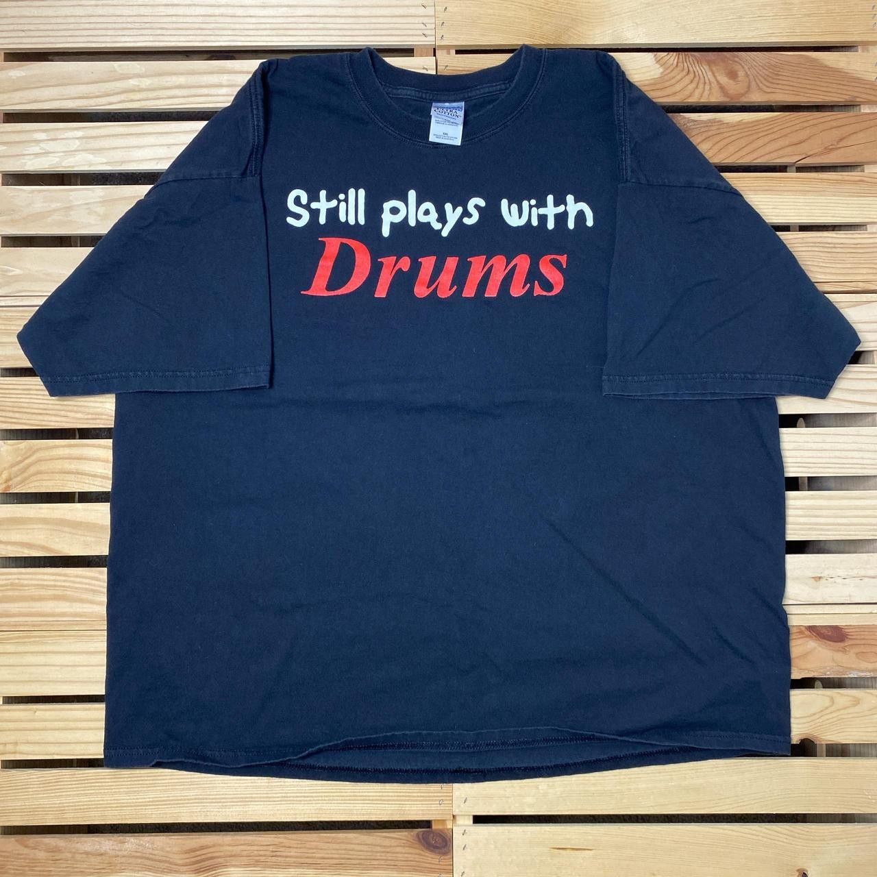 Gildan Vintage "Still Plays with Drums" Black Drummer Tee Size 2XL Size US XXL / EU 58 / 5 - 1 Thumbnail
