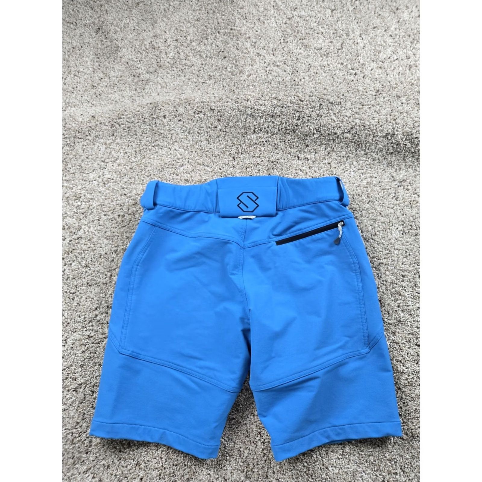 Vintage Stellar Equipment Mens Large Blue Softshell Shorts Athletic Outdoor Hiking Nautical Nylon Polyester Spandex Pockets Stretch Size US 34 / EU 50 - 5 Thumbnail