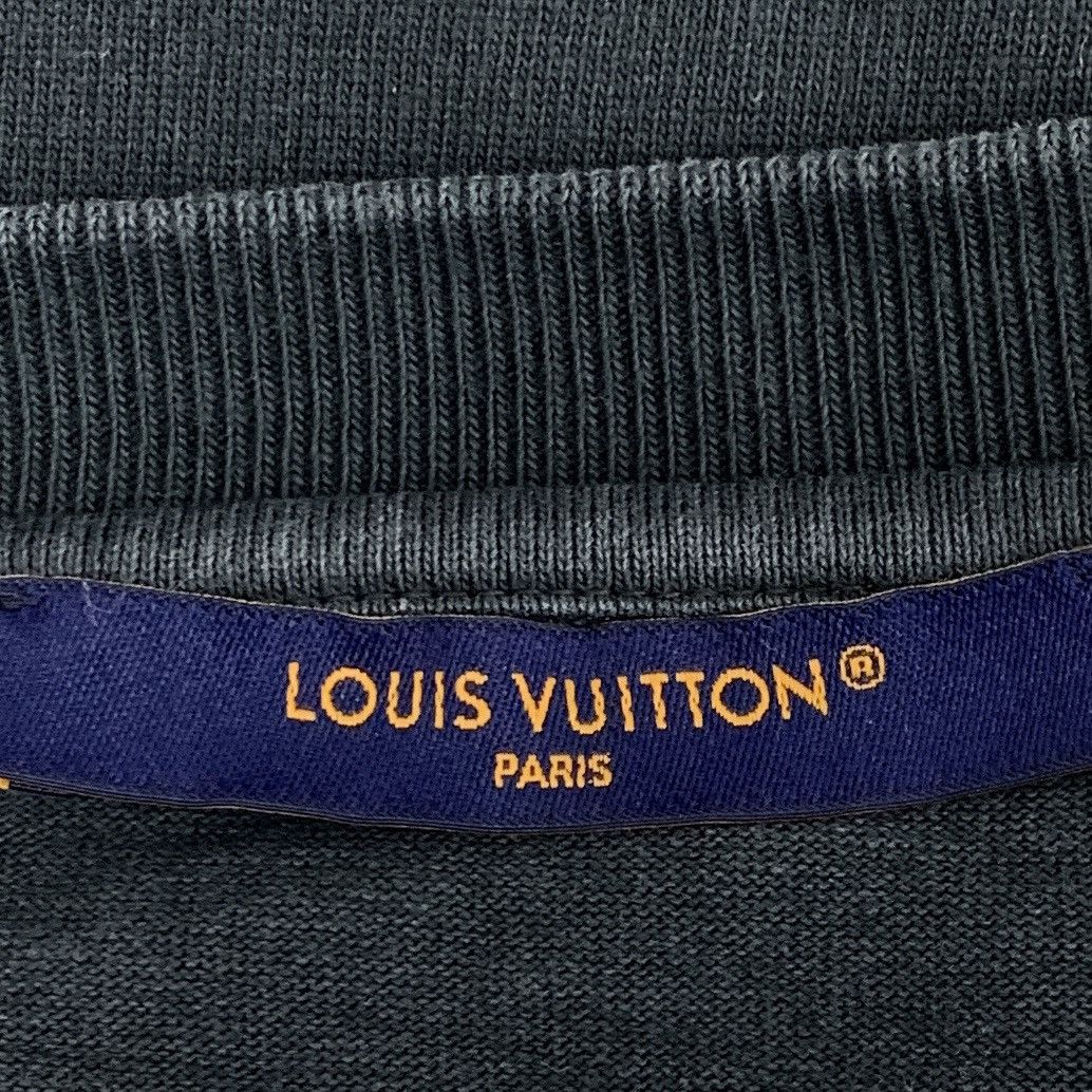 Louis Vuitton Louis Vuitton 24 Black Manual Cotton Crew Neck T-Shirt K26WX Size US XL / EU 56 / 4 - 5 Thumbnail