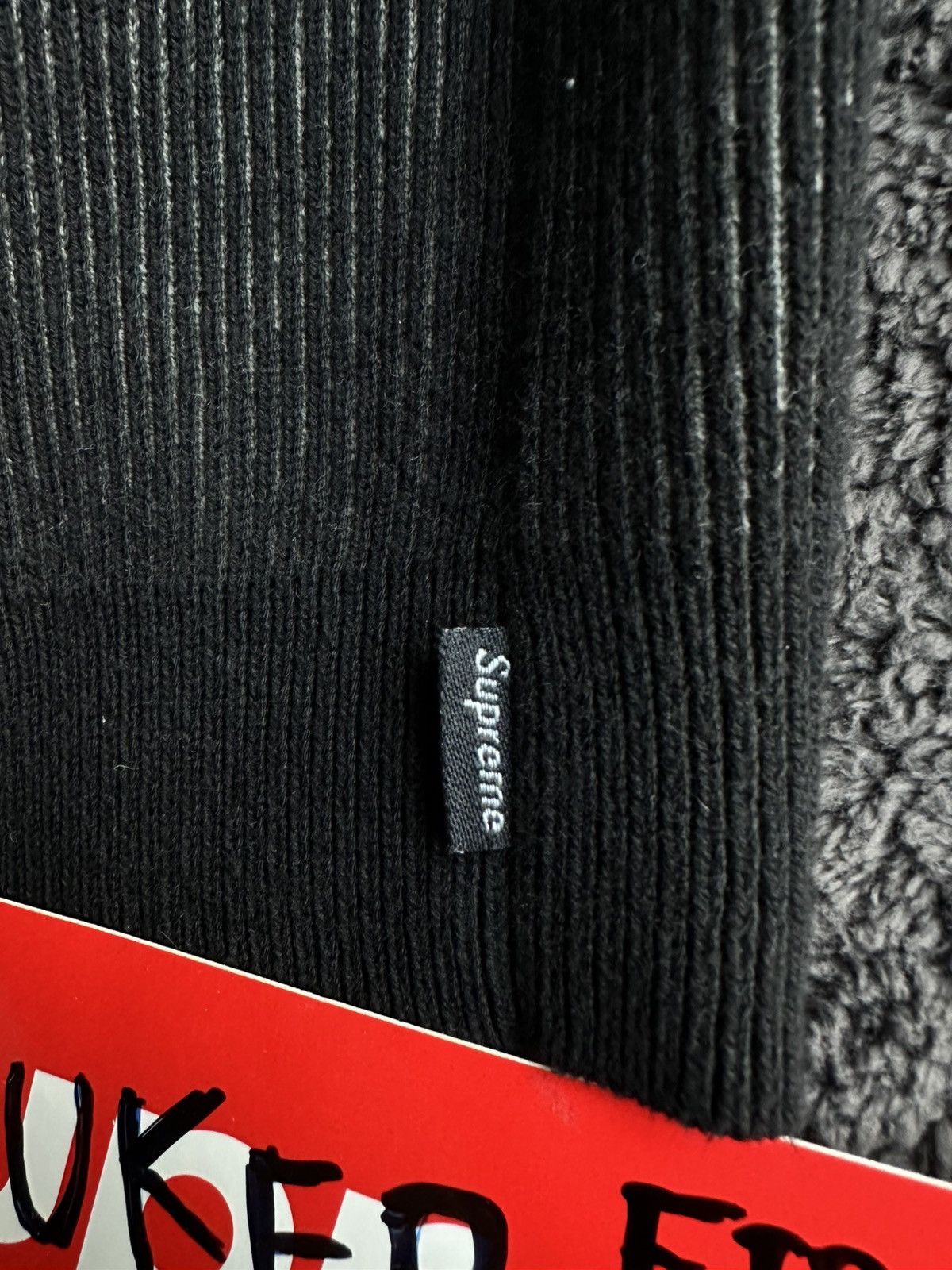 Supreme Supreme 2-Tone Ribbed Zip Up Sweater Black Grey Size US L / EU 52-54 / 3 - 11 Thumbnail