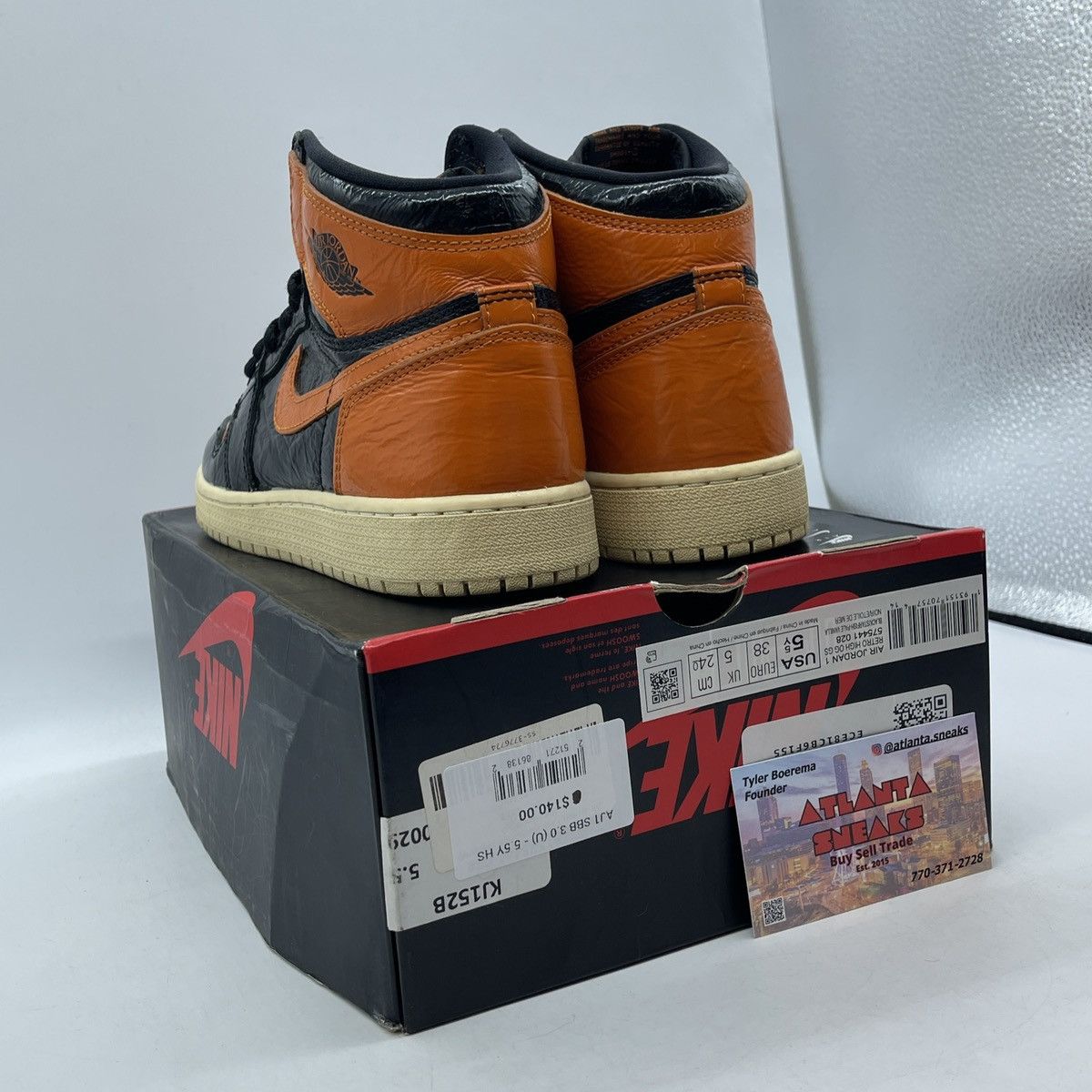Jordan Brand Air Jordan 1 high shattered backboard 3.0 Size US 5.5 / IT 35.5 - 4 Thumbnail