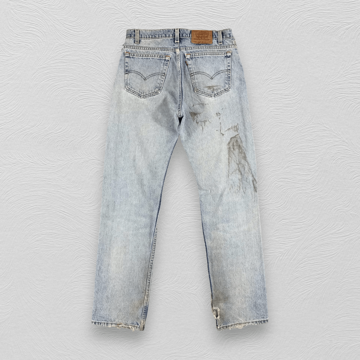 Levi's Vintage 90s Levis 505 Jeans Distress Denim KJ560 Size US 33 - 2 Thumbnail