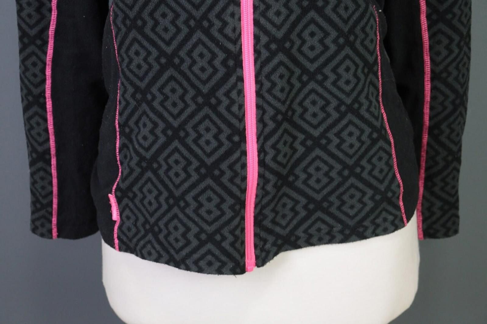 Designer Kari Traa Gray Geoimetric Fair Isle Jacket Size M Size M / US 6-8 / IT 42-44 - 2 Thumbnail
