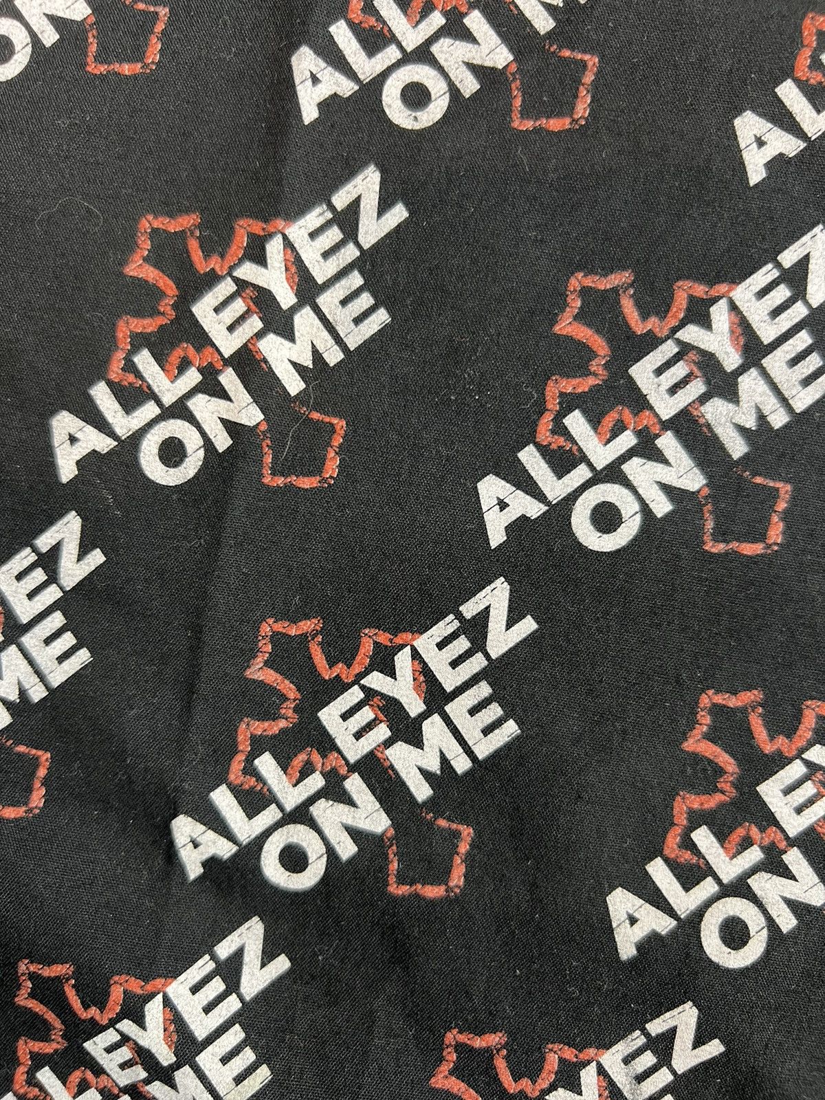 Makaveli × Vintage 2pac All Eyez On Me Movie Promo Bandana Tupac Shakur RARE Size ONE SIZE - 3 Thumbnail