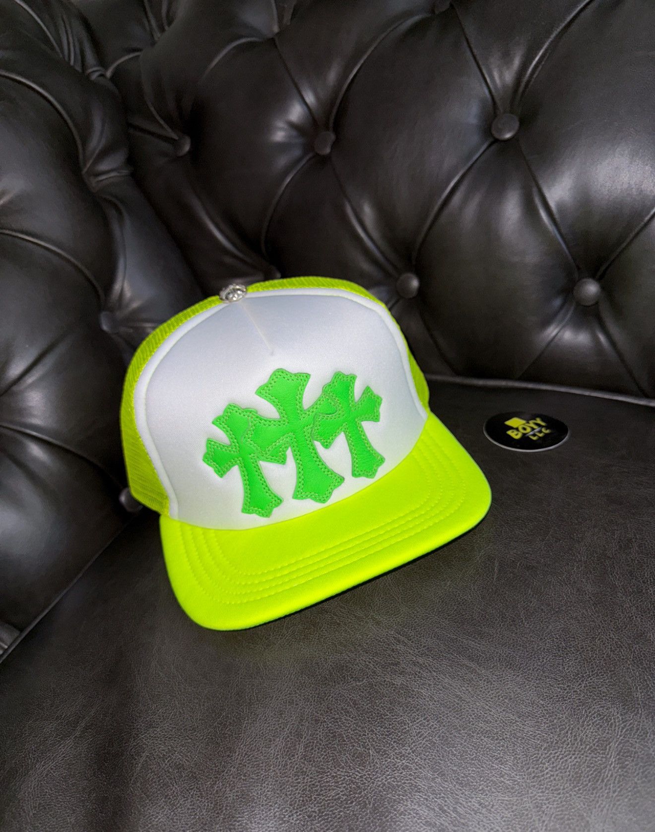 Chrome Hearts Cross Patch Trucker Hat | Grailed