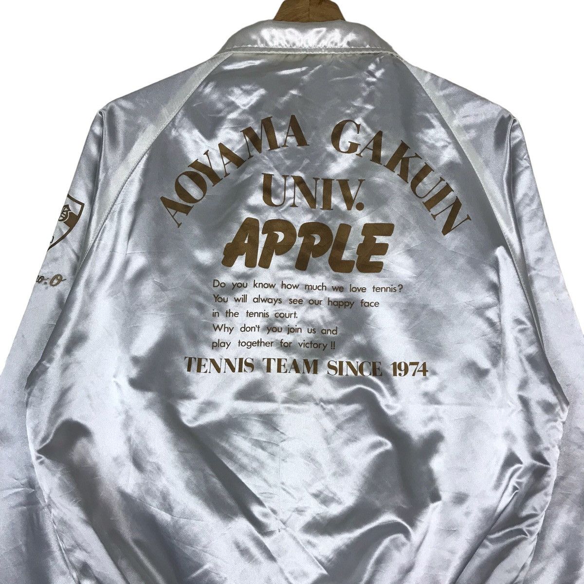 Japanese Brand × Vintage Aoyama Gakuin University Aoyama Apple Tennis Team Varsity Size US M / EU 48-50 / 2 - 9 Thumbnail