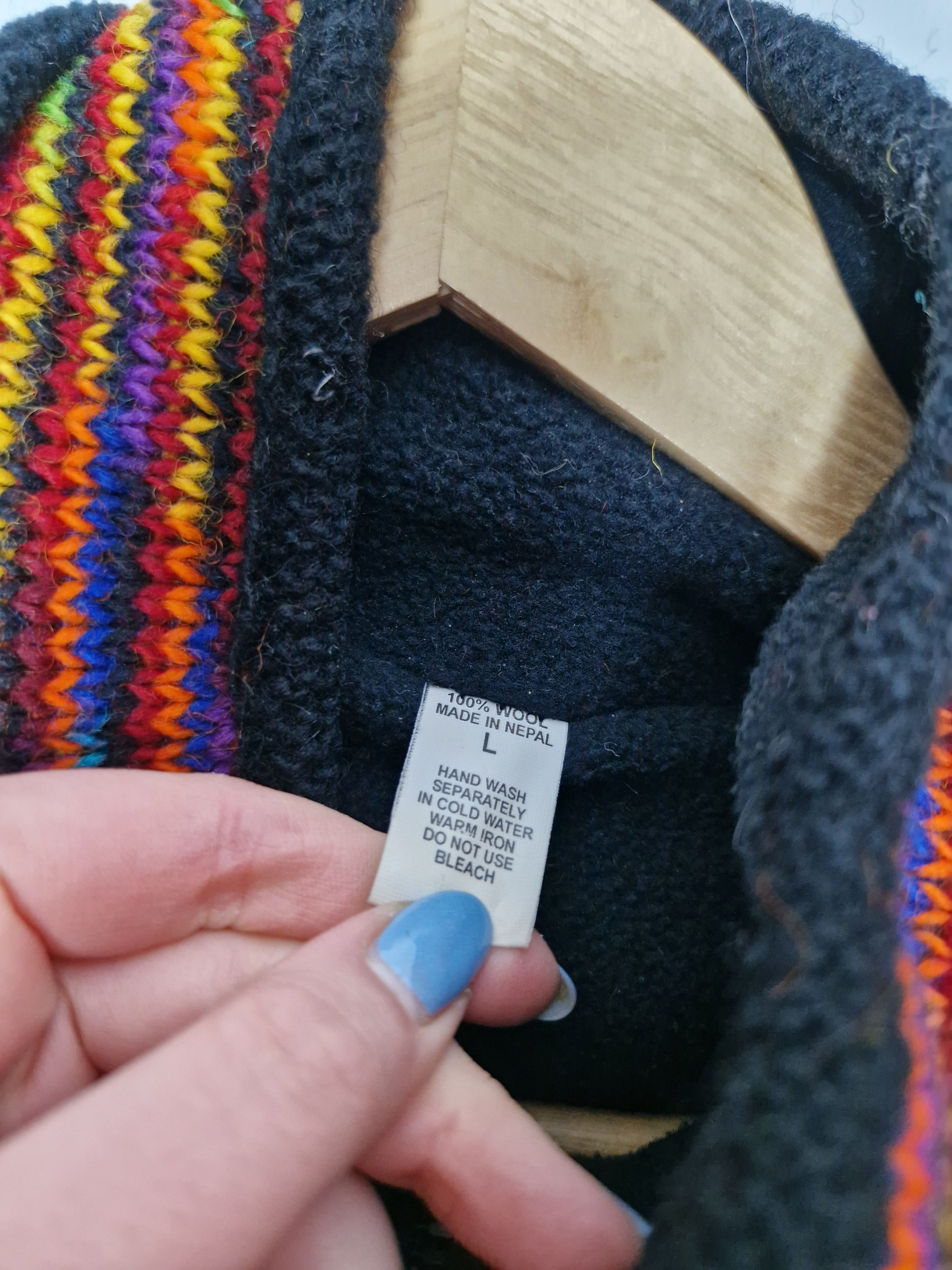 Japanese Brand × Vintage vintage wool made in Nepal sweater Size US XL / EU 56 / 4 - 5 Thumbnail