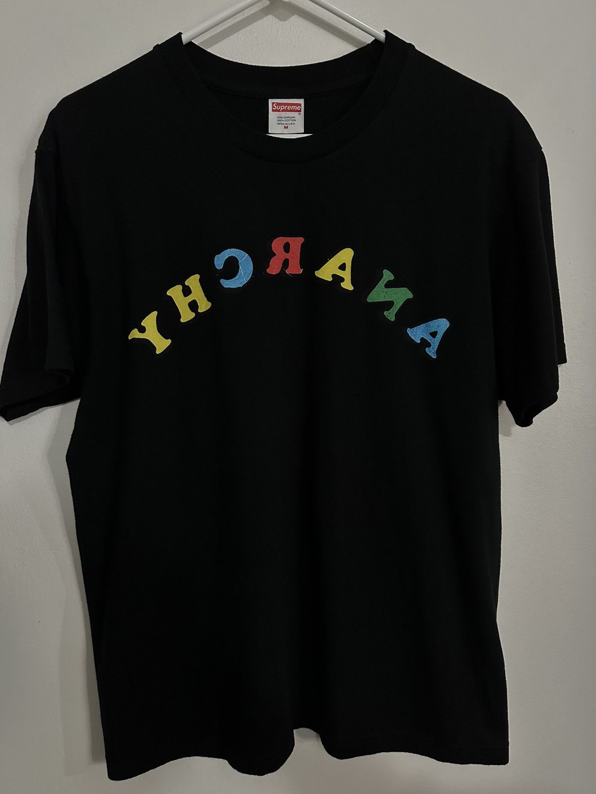 ANARCHY ロゴ Tシャツ 黒 XL SUPREME Supreme Supreme Anarchy For Sale Coin T-shirt | Grailed