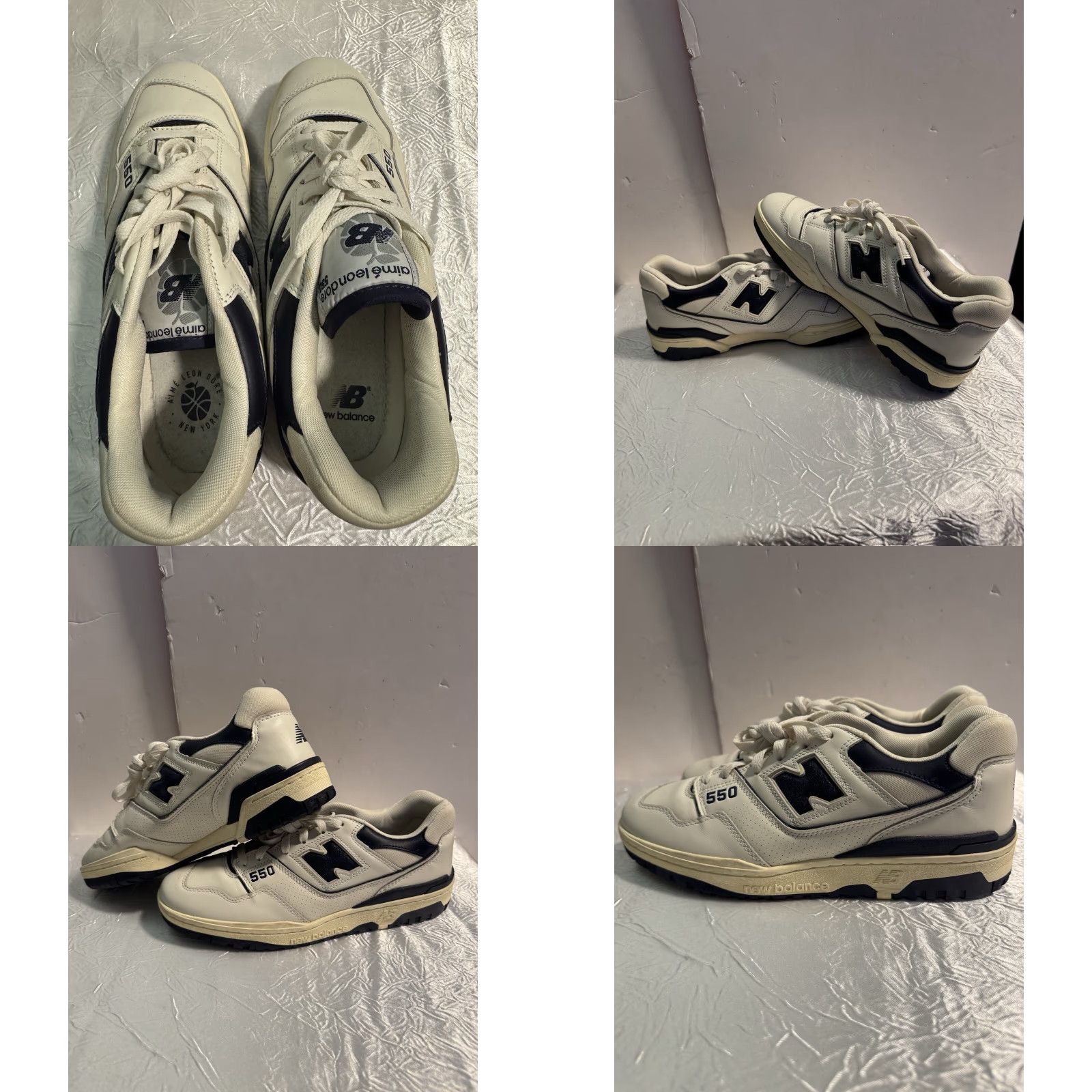 New Balance New Balance 550 x Aime Leon Dore White/Navy 2020 BB550ALF Size 10 No Box Mens Size US 10 / EU 43 - 8 Thumbnail