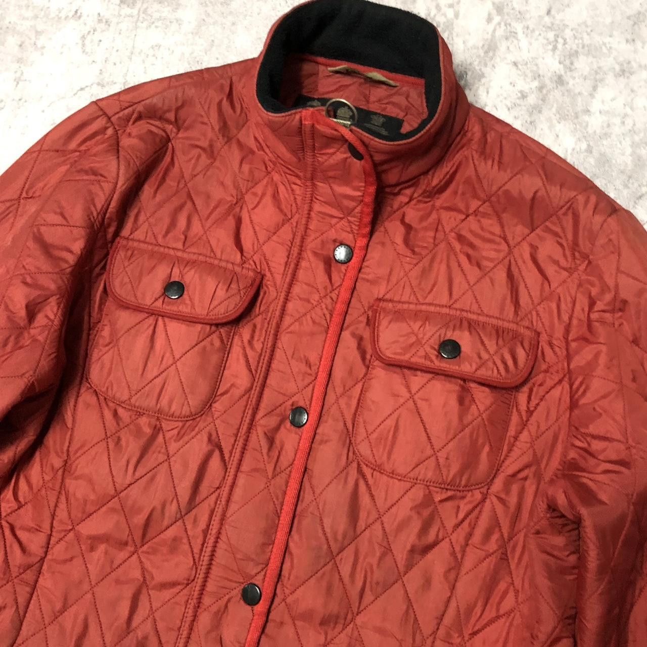 Barbour Red Barbour quilted jacket with black trim jacket Size ONE SIZE - 2 Thumbnail