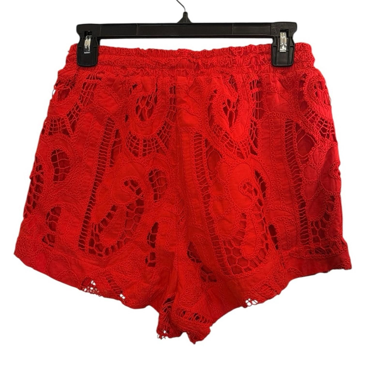 Other Suboo Florence Broderie Red Crochet Short sz S Size 28" / US 6 / IT 42 - 3 Thumbnail