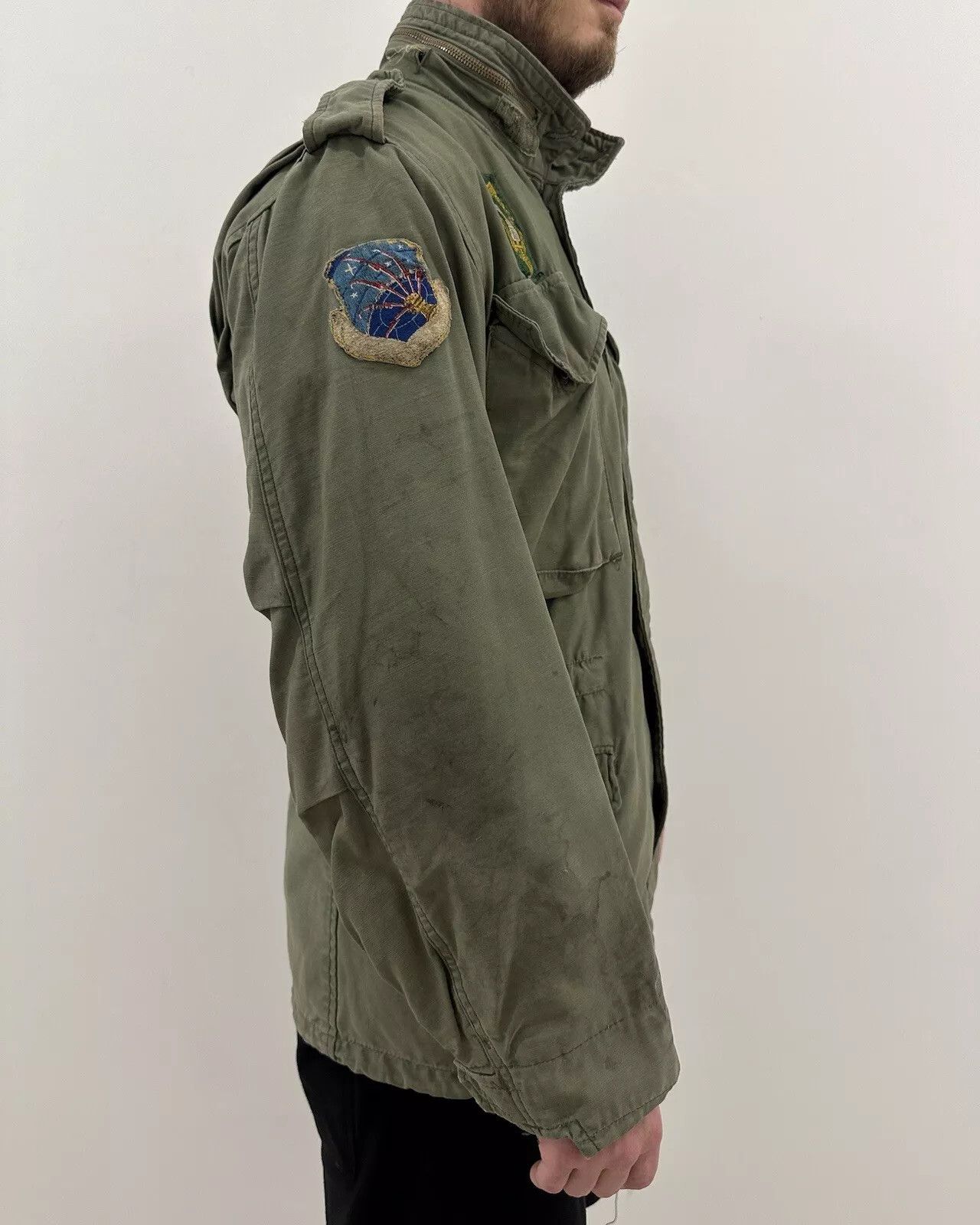 Vintage Vintage 1970s US Air Force Jacket M65 Scovill Zip Army Size US S / EU 44-46 / 1 - 12 Thumbnail