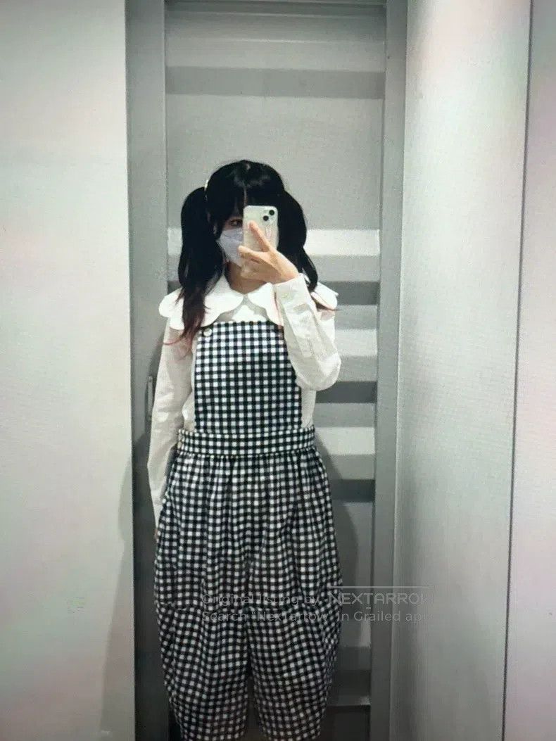 Comme des Garcons Comme Des Garcons size S Cotton checkered overalls with ba Size 23" - 1 Thumbnail
