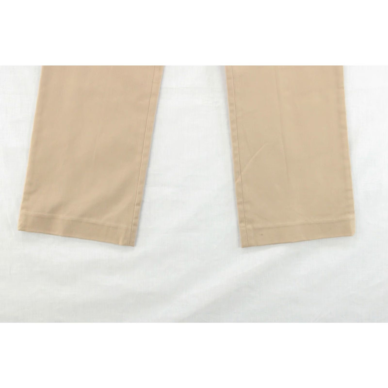 Ralph Lauren VINTAGE Ralph Lauren Pants Women Size 12 Khaki Beige Stretch Front Zipper Career Chino 90s Womens Size 34" / US 12 / IT 48 - 3 Thumbnail