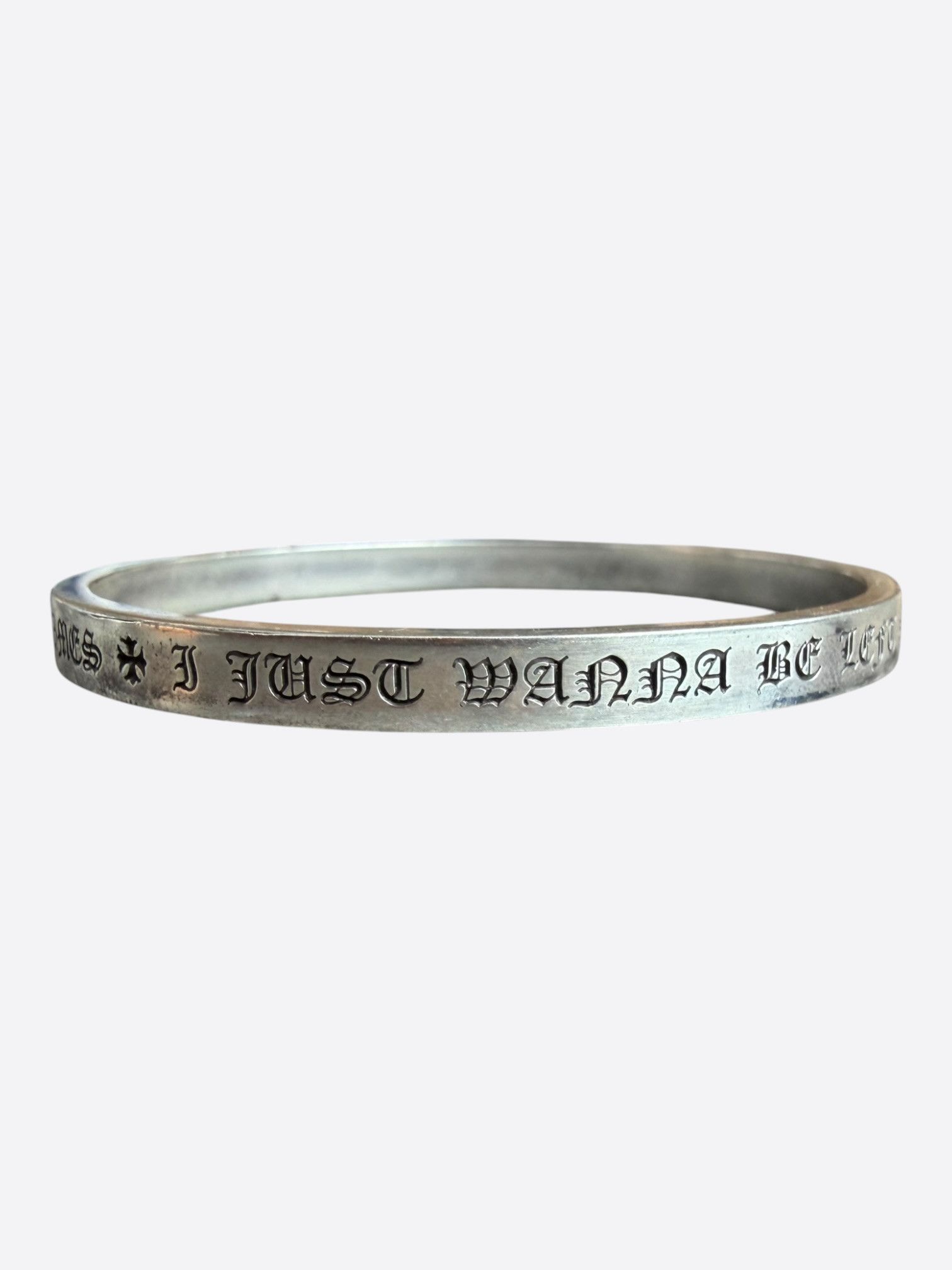 Chrome Hearts Chrome Hearts Silver Spacer Bangle Bracelet Size ONE SIZE - 6 Thumbnail