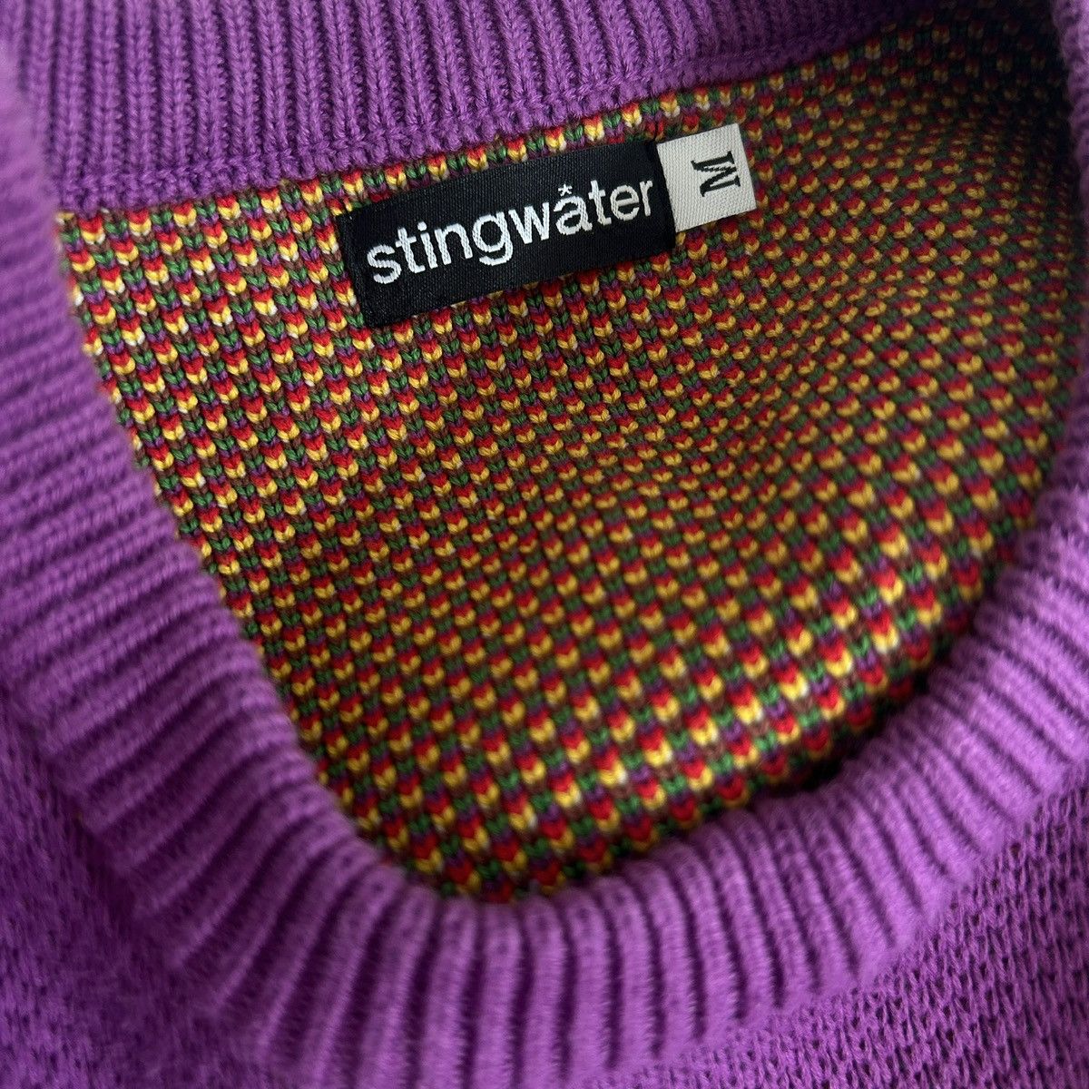 Stingwater stingwater purple woven sweater Size US M / EU 48-50 / 2 - 2 Thumbnail