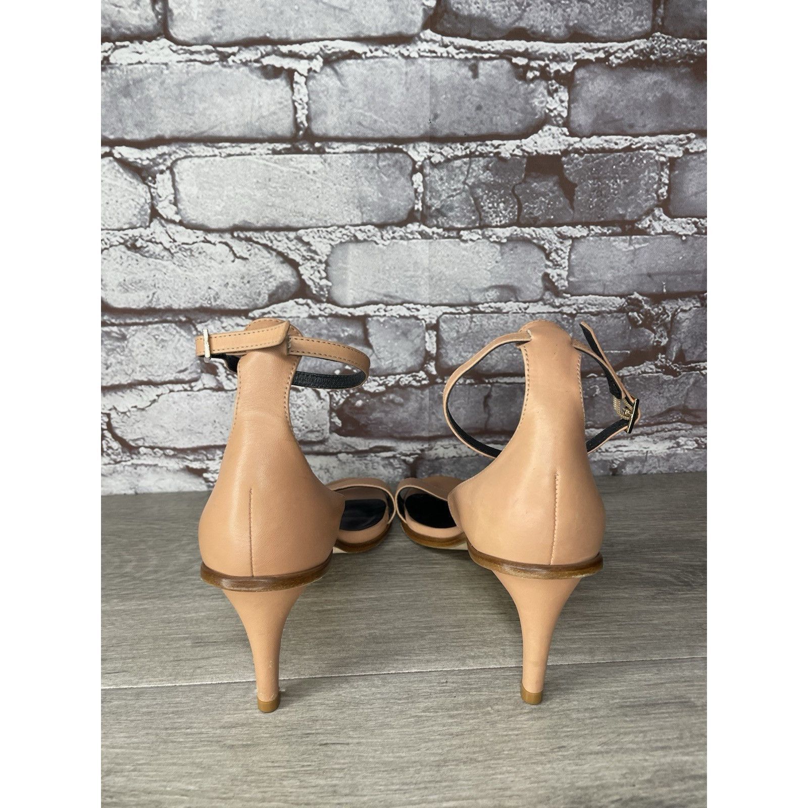 Tibi Tibi Nude Pink Leather Buckle Ankle Strap Stiletto High Heel Size US 6 / IT 36 - 14 Thumbnail