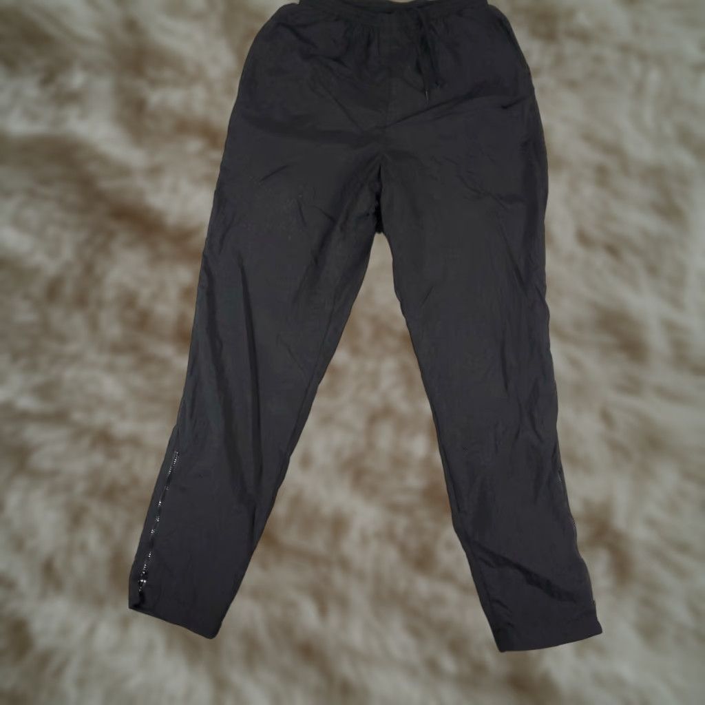 Nike VINTAGE Nike Pants Womens Medium Black Tapered Sweatpants 90s Activewear Athleisure Size 32" / US 10 / IT 46 - 1 Thumbnail