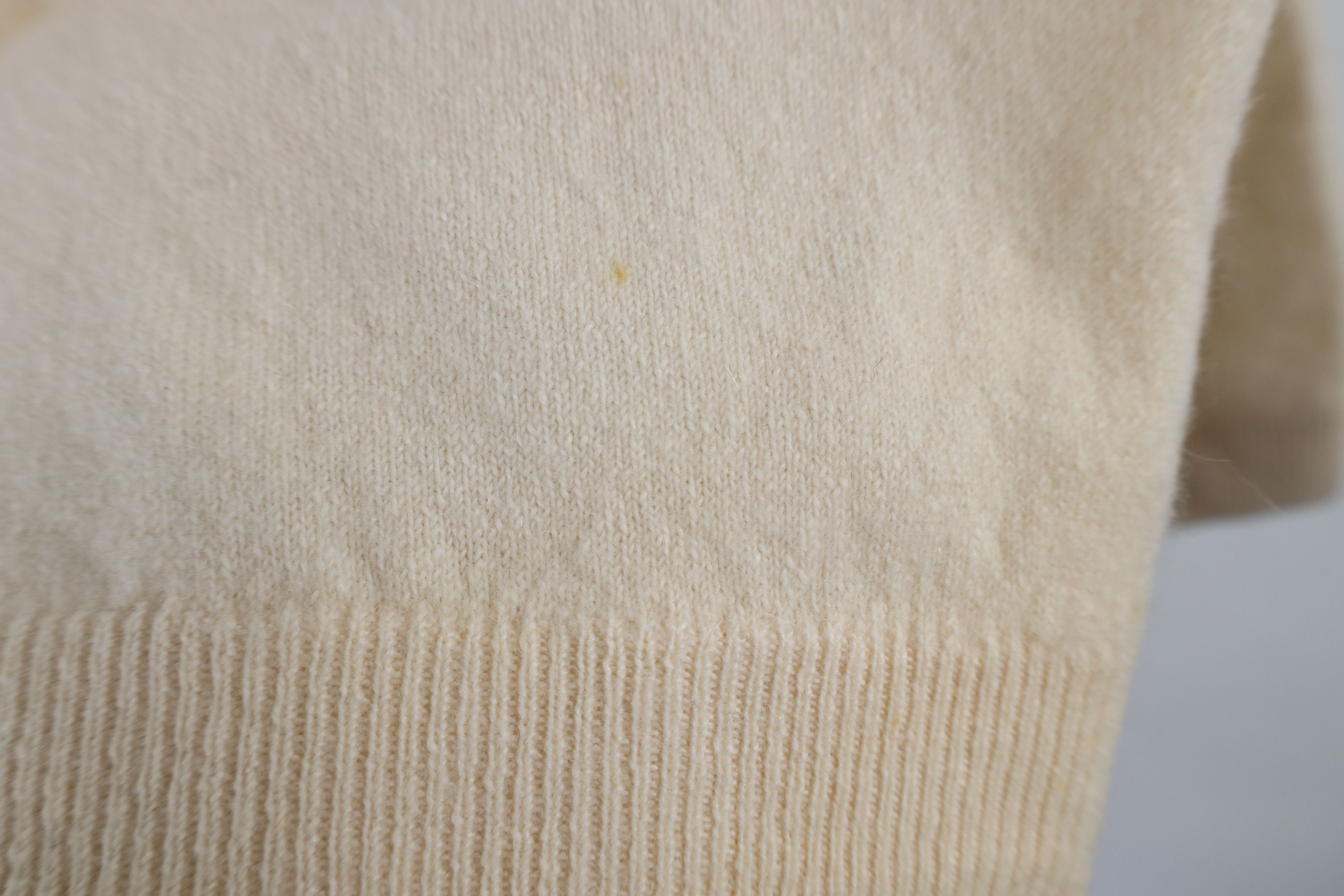 Vintage Vintage 50s Bernhard Altmann Knit Cardigan Sweater Beige Size S / US 4 / IT 40 - 8 Thumbnail