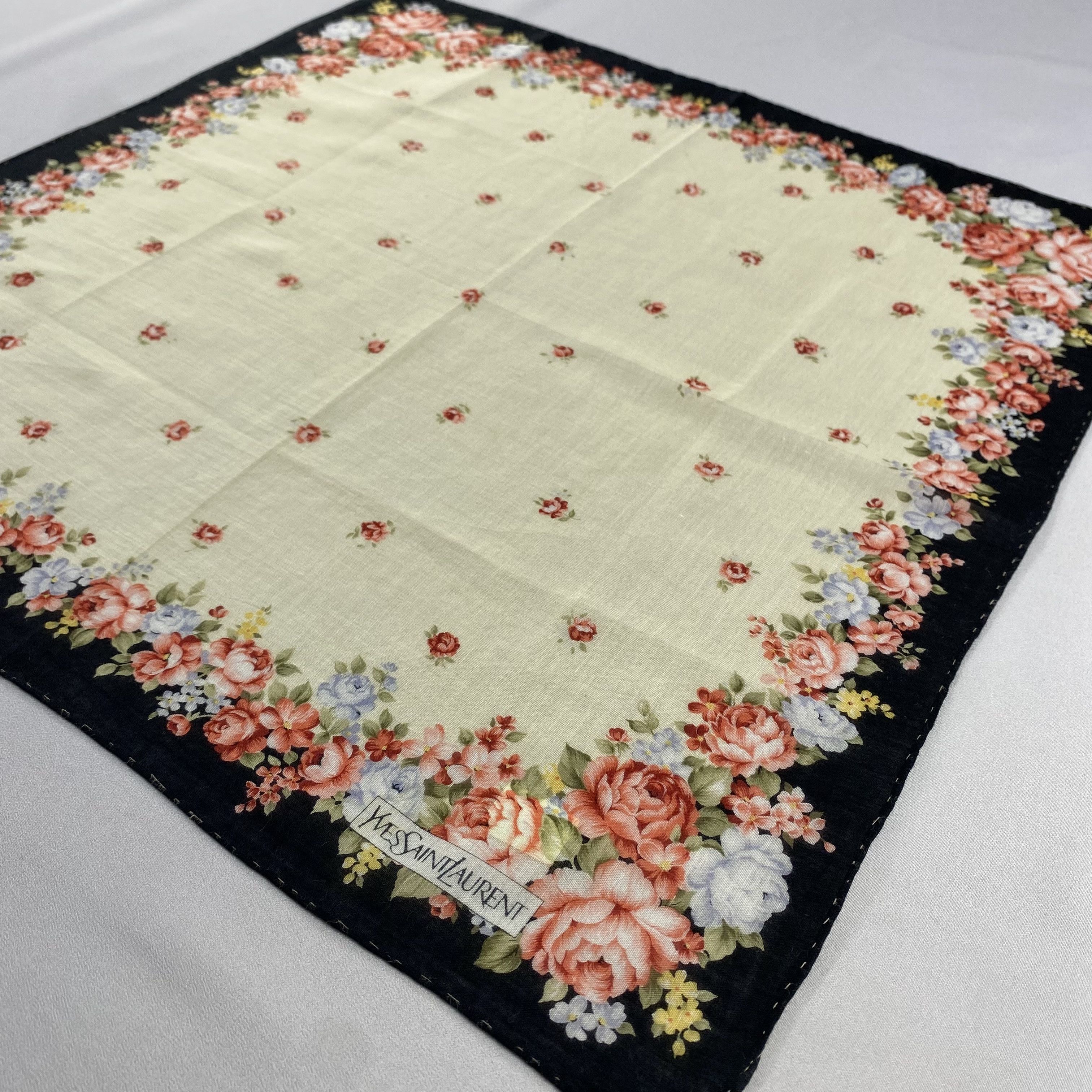 Vintage Yves Saint Laurent Handkerchief / Neckerchief-P1240 Size ONE SIZE - 2 Thumbnail