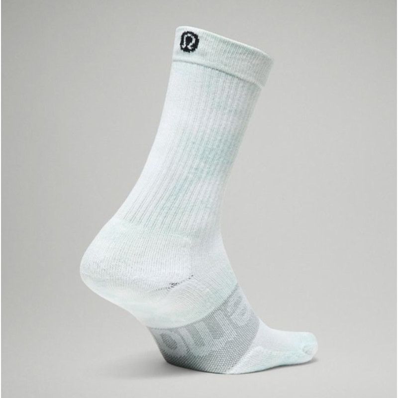Lululemon LULULEMON Blue White Grey Logo Tie Dye Cotton Crew Tall Sock Size ONE SIZE - 6 Thumbnail