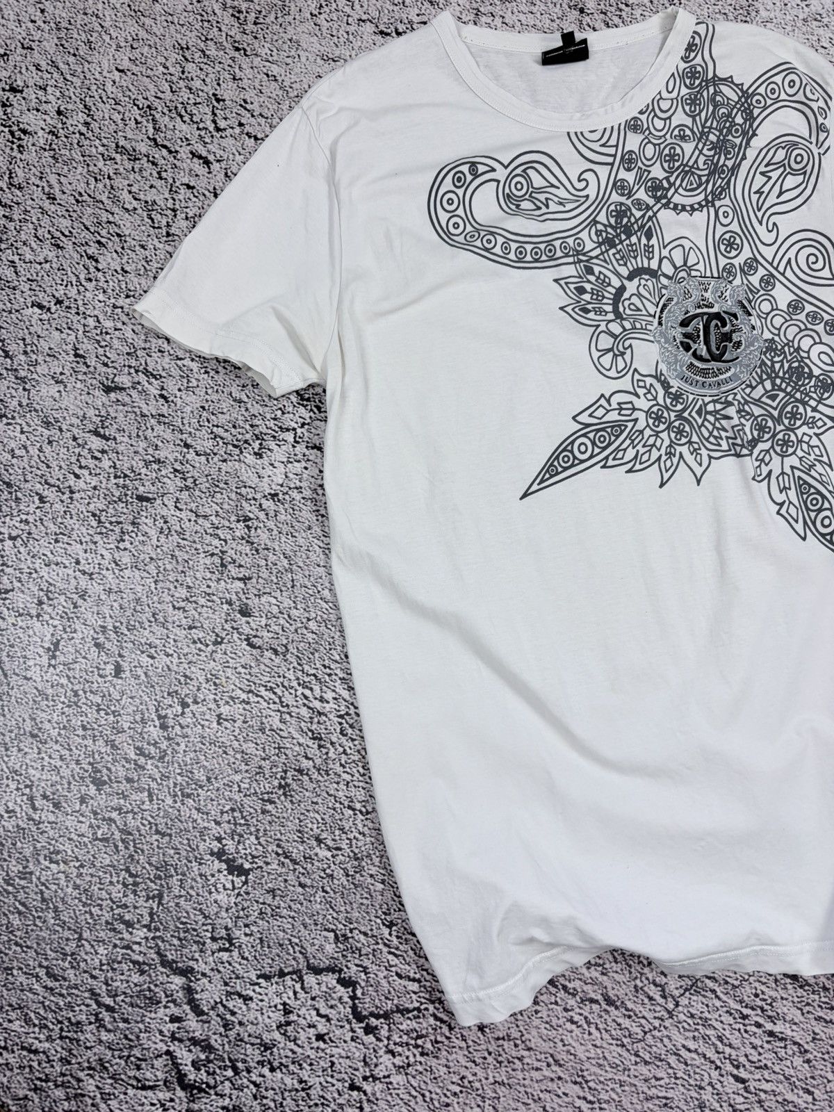 Just Cavalli Vintage Just Cavalli Y2K Graphic Logo Print T-Shirt Size US XL / EU 56 / 4 - 2 Thumbnail