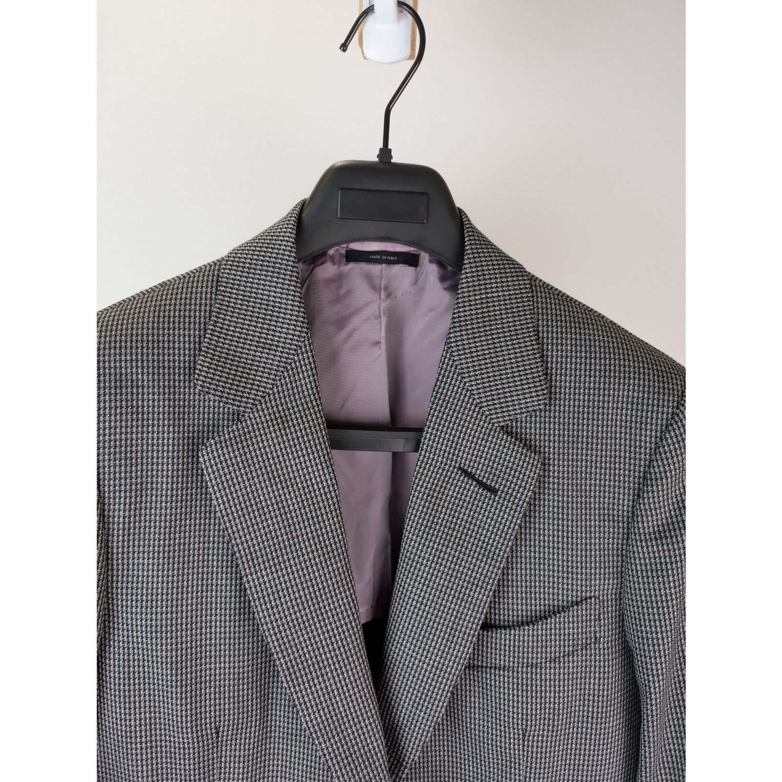 Tom Ford o1rshd1 CC20 Slim-Fit Puppytooth Wool Suit Jacket in Gray Size US M / EU 48-50 / 2 - 6 Thumbnail