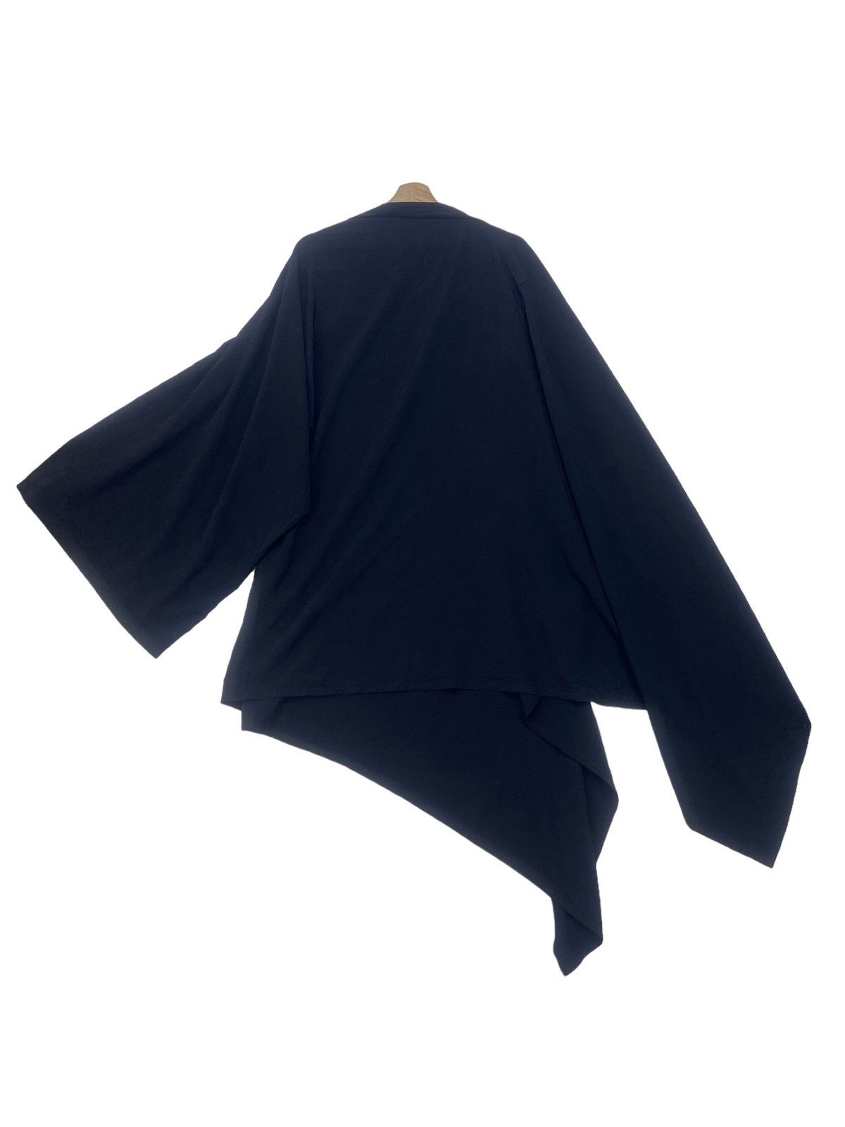 Y’s Yohji Yamamoto Gabardine Black Asymmetrical Cape