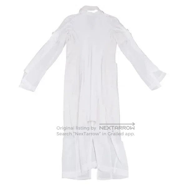 Comme des Garcons Comme des Garcons White vintage long coat Size S / US 4 / IT 40 - 3 Thumbnail