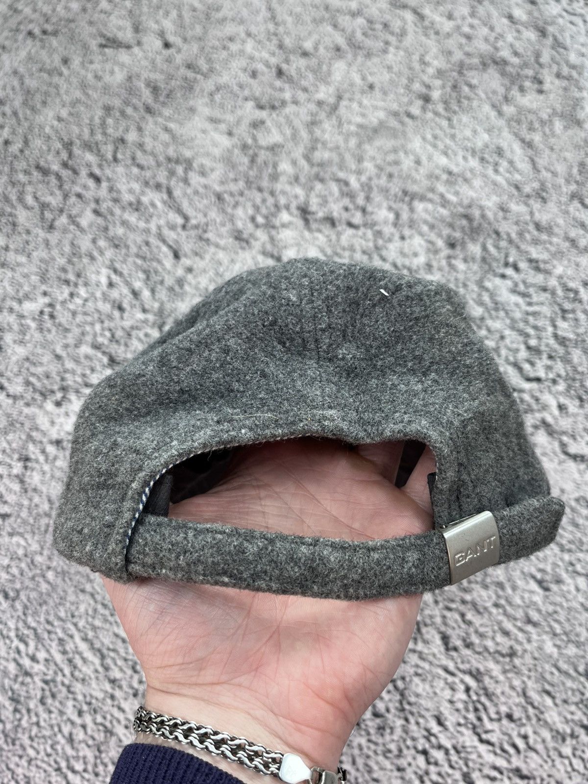 Gant Gant Grey Wool Blend Baseball Cap Hat One Size Old Money Size ONE SIZE - 4 Thumbnail