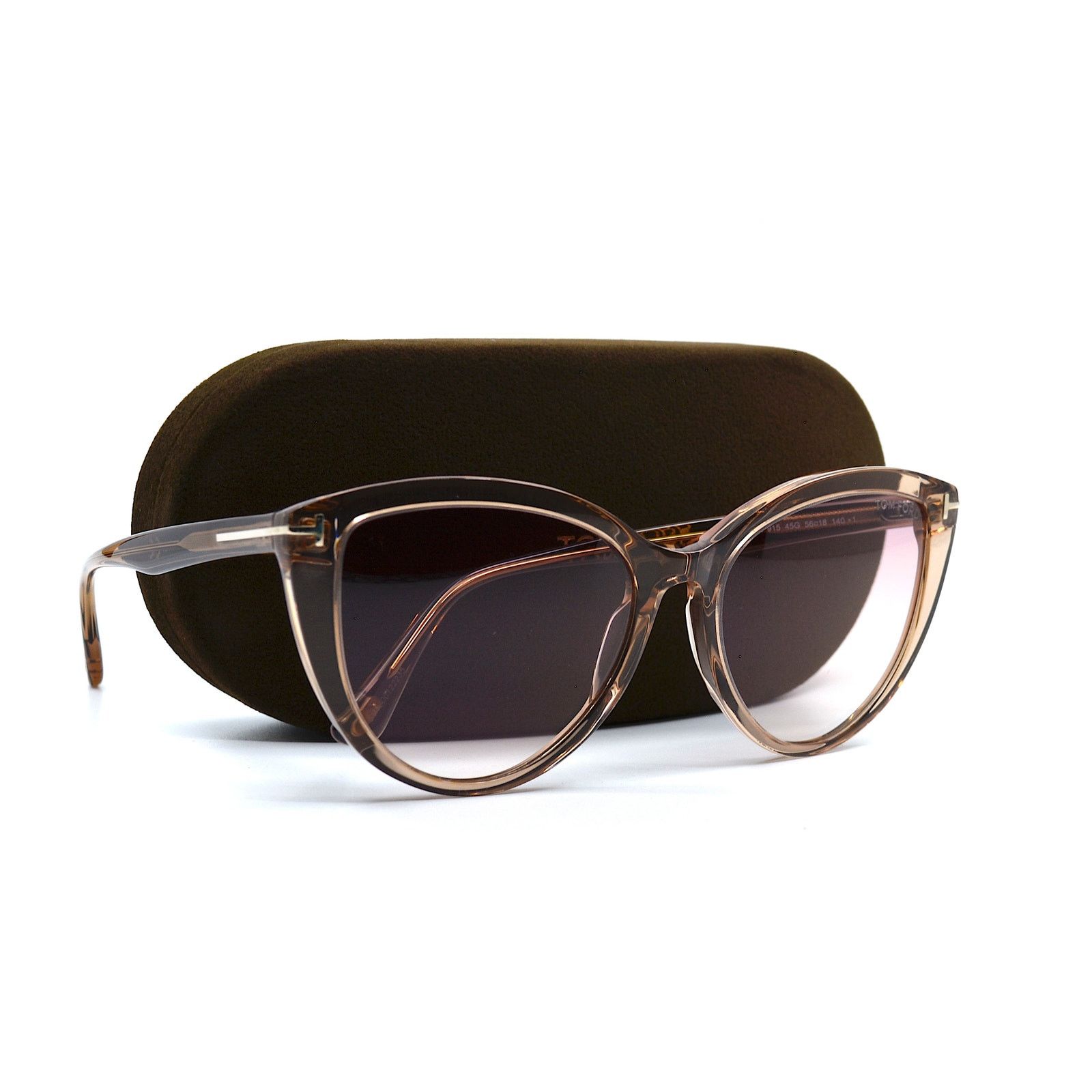 Tom Ford TOM FORD ISABELLA-0 TF915 45G PEACH PINK GRADIENT SUNGLASSES Size ONE SIZE - 12 Thumbnail