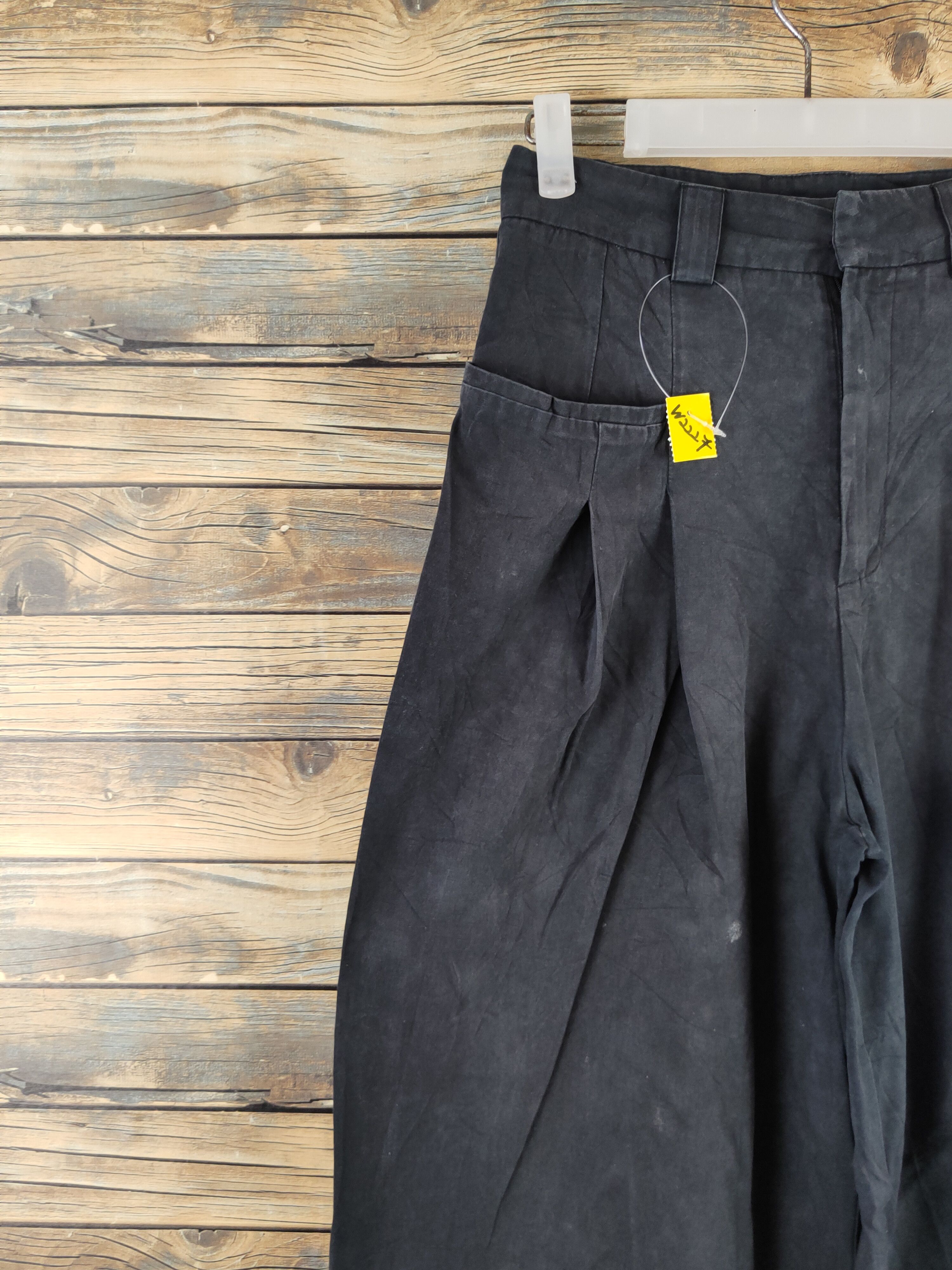 Japanese Brand Chuclla Black Multipocket Palazzo Pants #W2227 Size 26" / US 2 / IT 38 - 3 Thumbnail