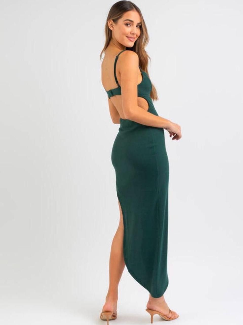 PRINCESS POLLY lucy in the sky green mini dress Size XS / US 0-2 / IT 36-38 - 6 Thumbnail