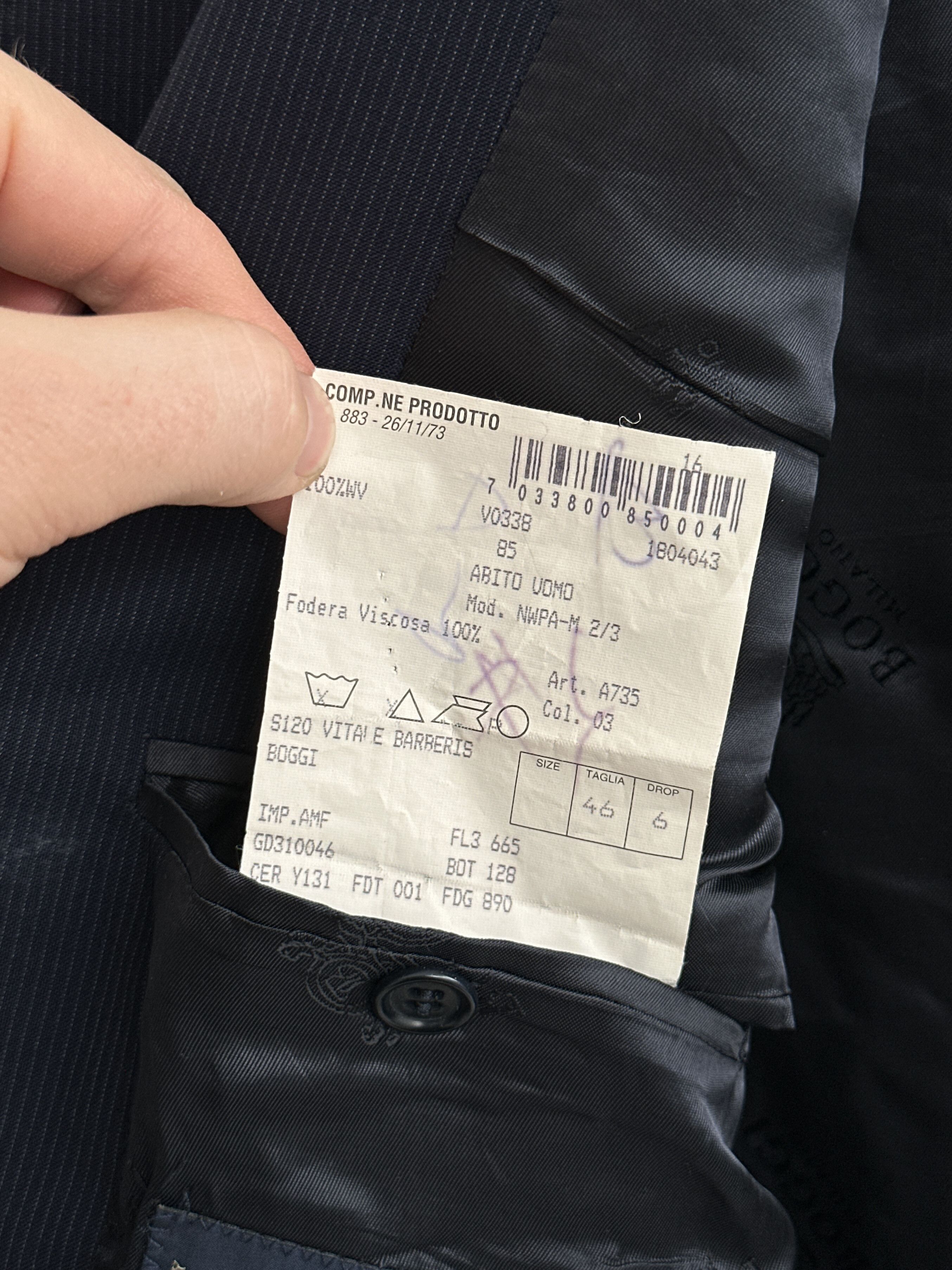 Boggi Boggi Milano Blazer Jacket Size 46R - 8 Thumbnail