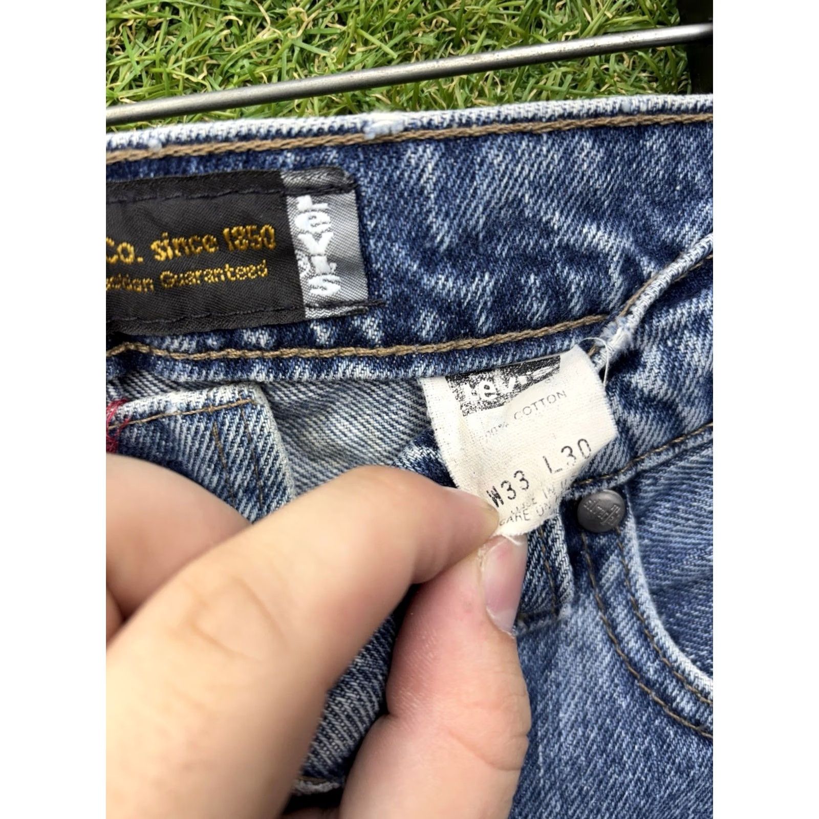 Levi's Levi's Silvertab Jeans Mens 33x34 Slim/Narrow Straight Denim Medium Wash Blue 5-Pocket Zipper Button Jeans Mens Size US 33 - 4 Thumbnail