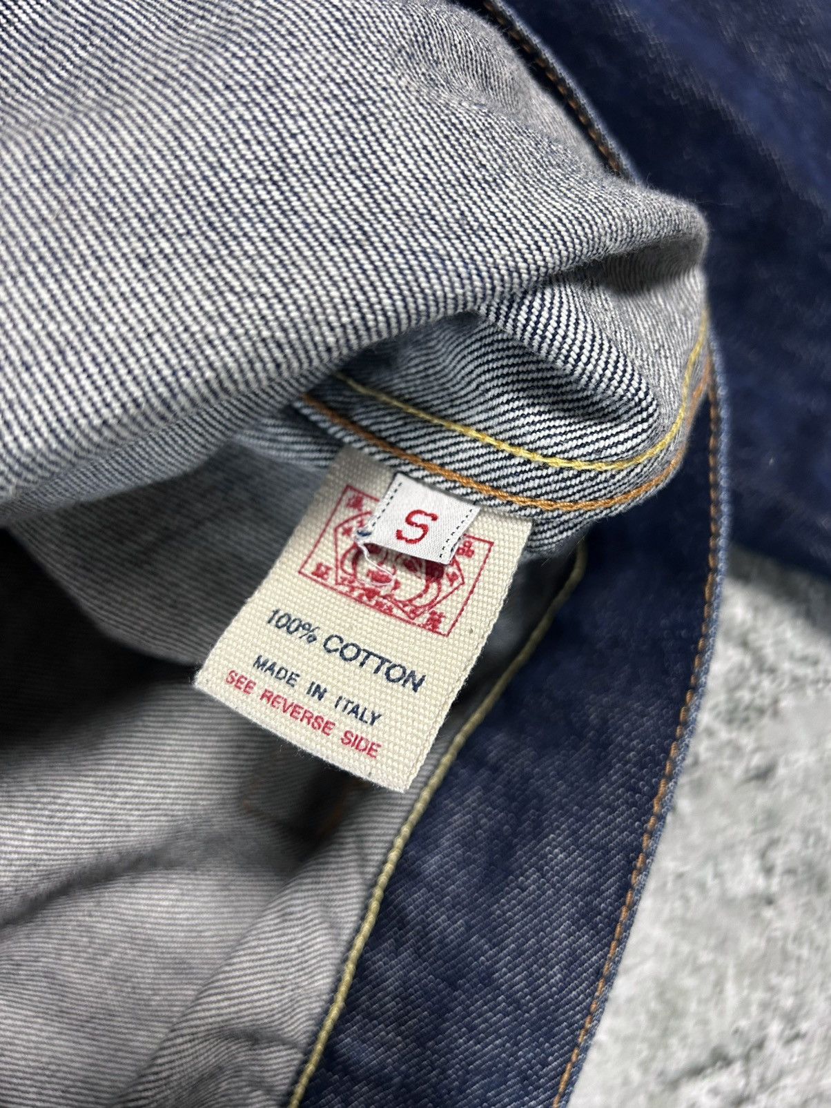 Evisu Evisu Japan vintage denim jacket white seagulls navy blue Size US S / EU 44-46 / 1 - 6 Thumbnail