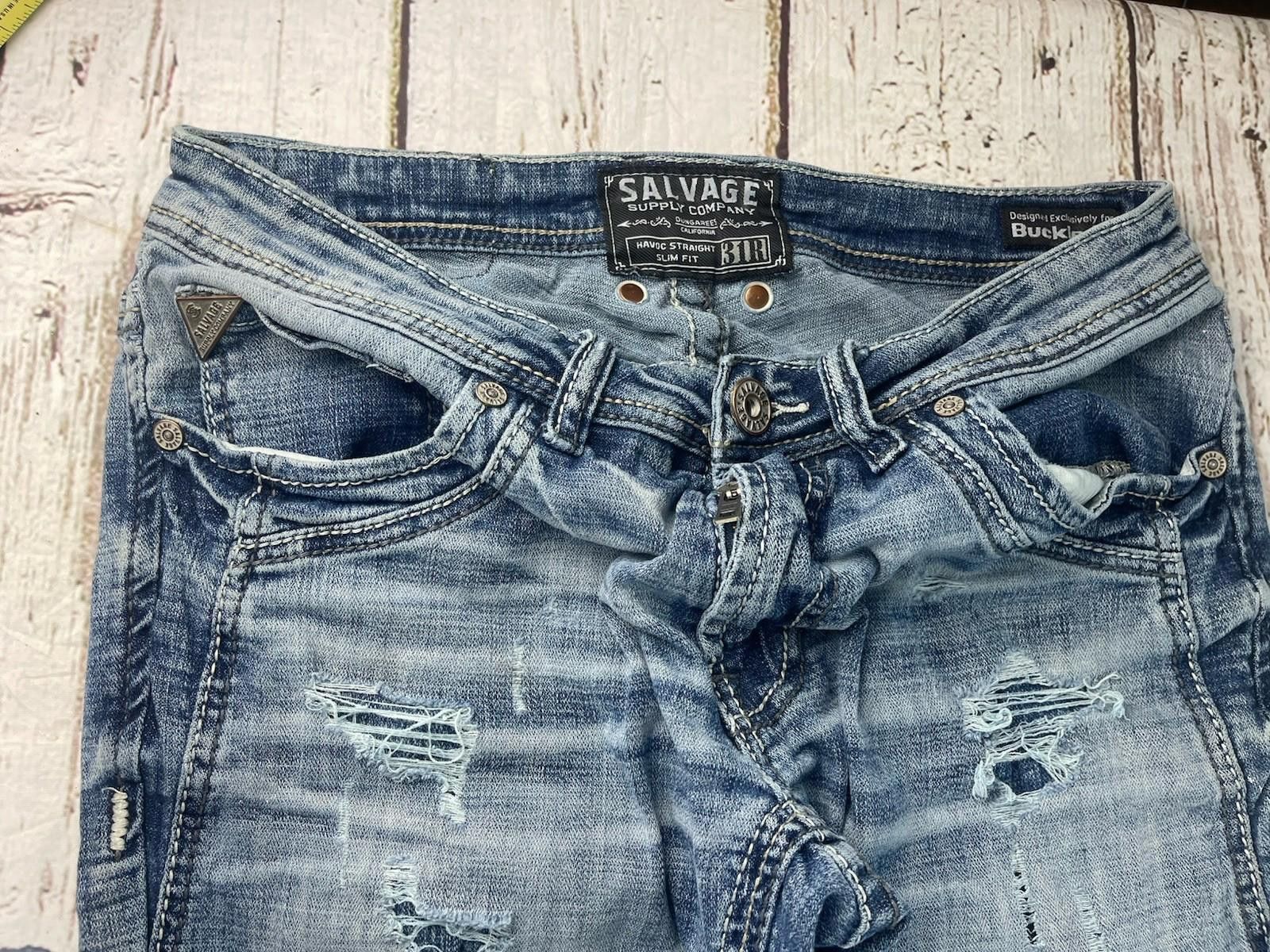 Salvage Salvage Havoc SLVG Men’s 31R 31x32 Thrashed Size US 31 - 6 Thumbnail