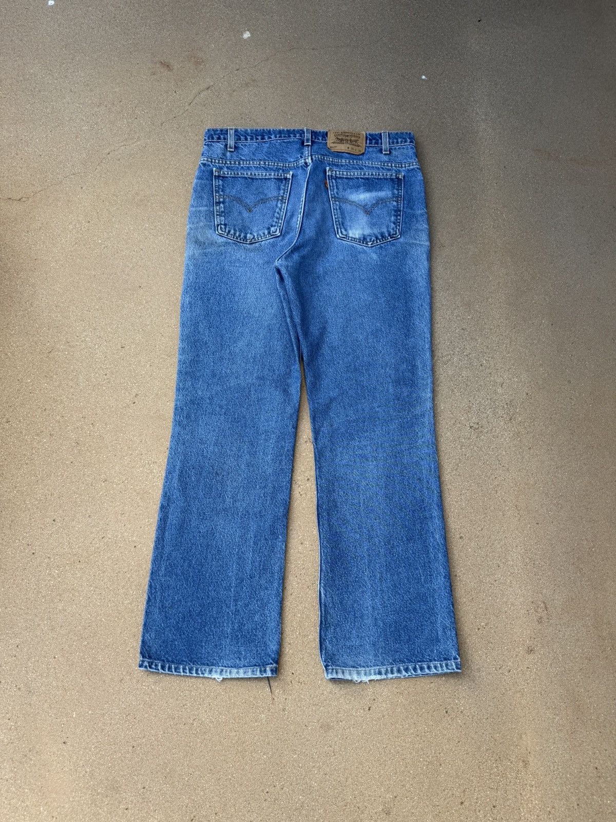 Levi's Vintage 90’s Levi’s 517 Orange Tab Bootcut Flare Jeans 35x30 Size US 35 - 2 Thumbnail