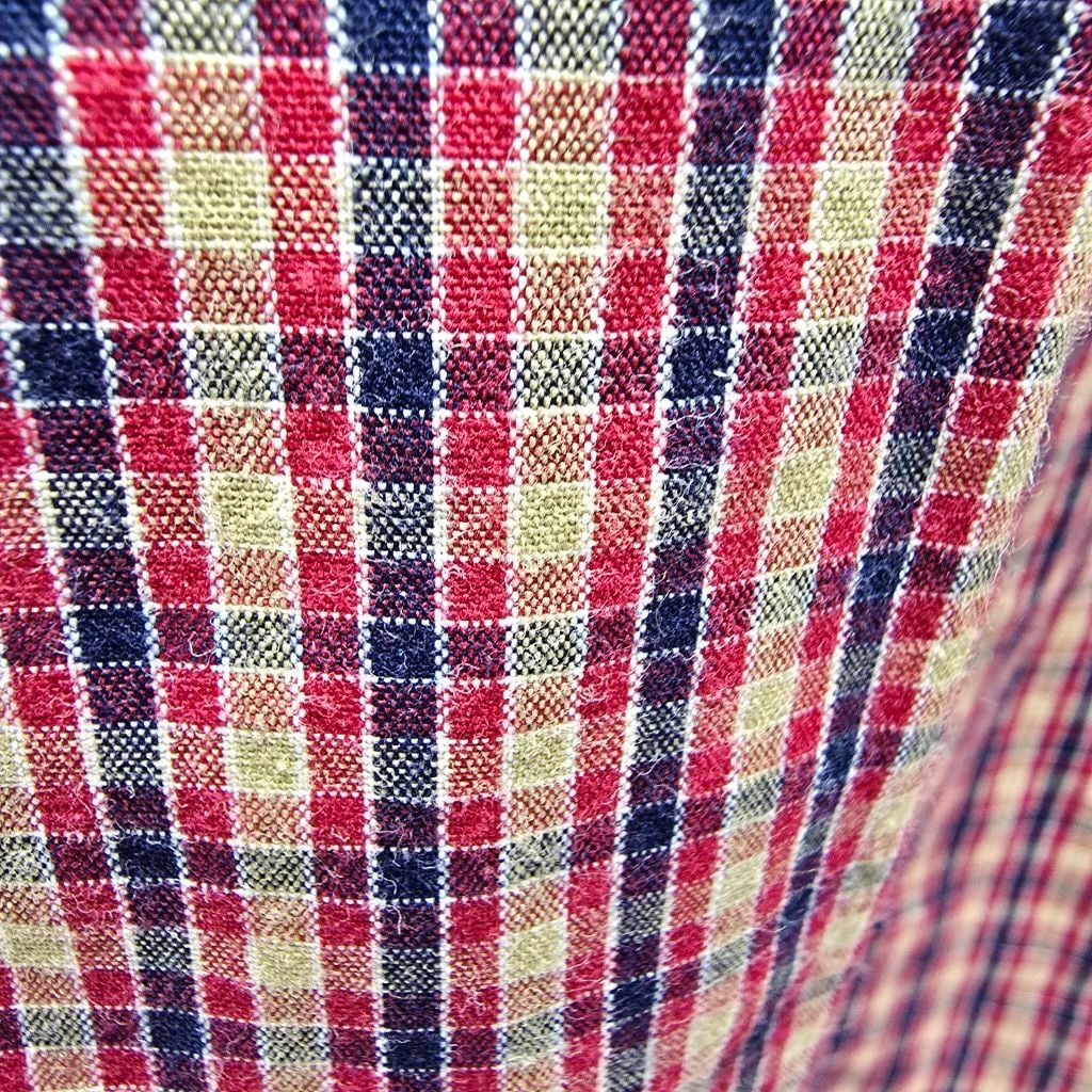 The Unbranded Brand Men's Big Creek Red Blue Plaid Casual Button Down Shirt L Size US L / EU 52-54 / 3 - 4 Thumbnail
