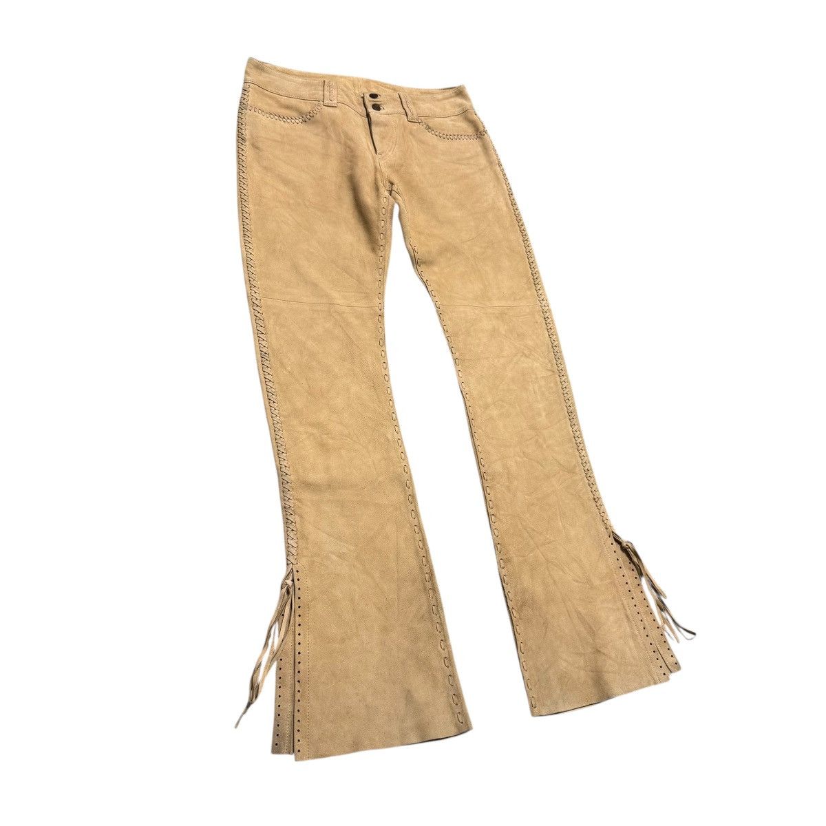 Hysteric Glamour Hysteric Glamour Suede Leather Pant Size 30" / US 8 / IT 44 - 2 Thumbnail